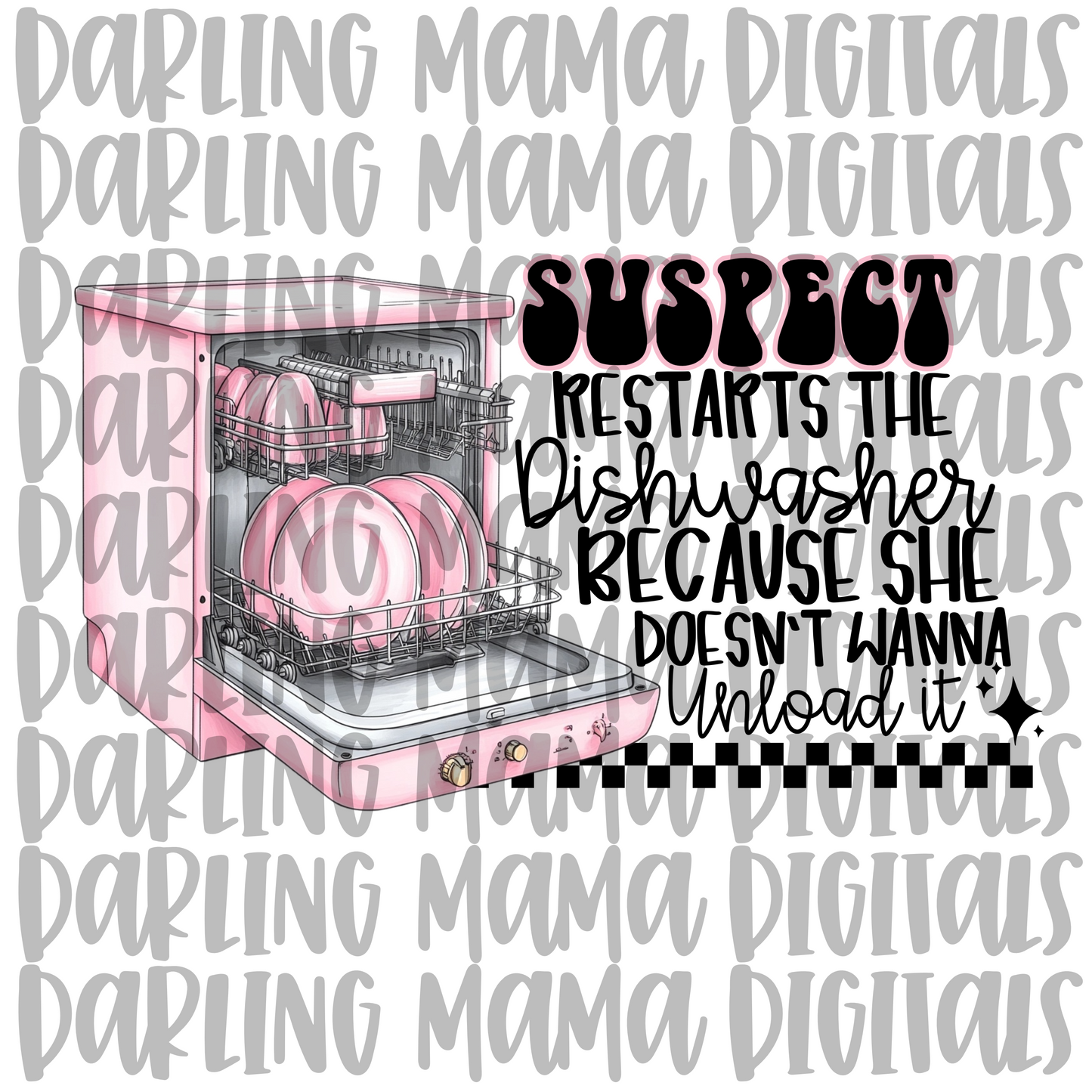 Suspect restarts dishwasher