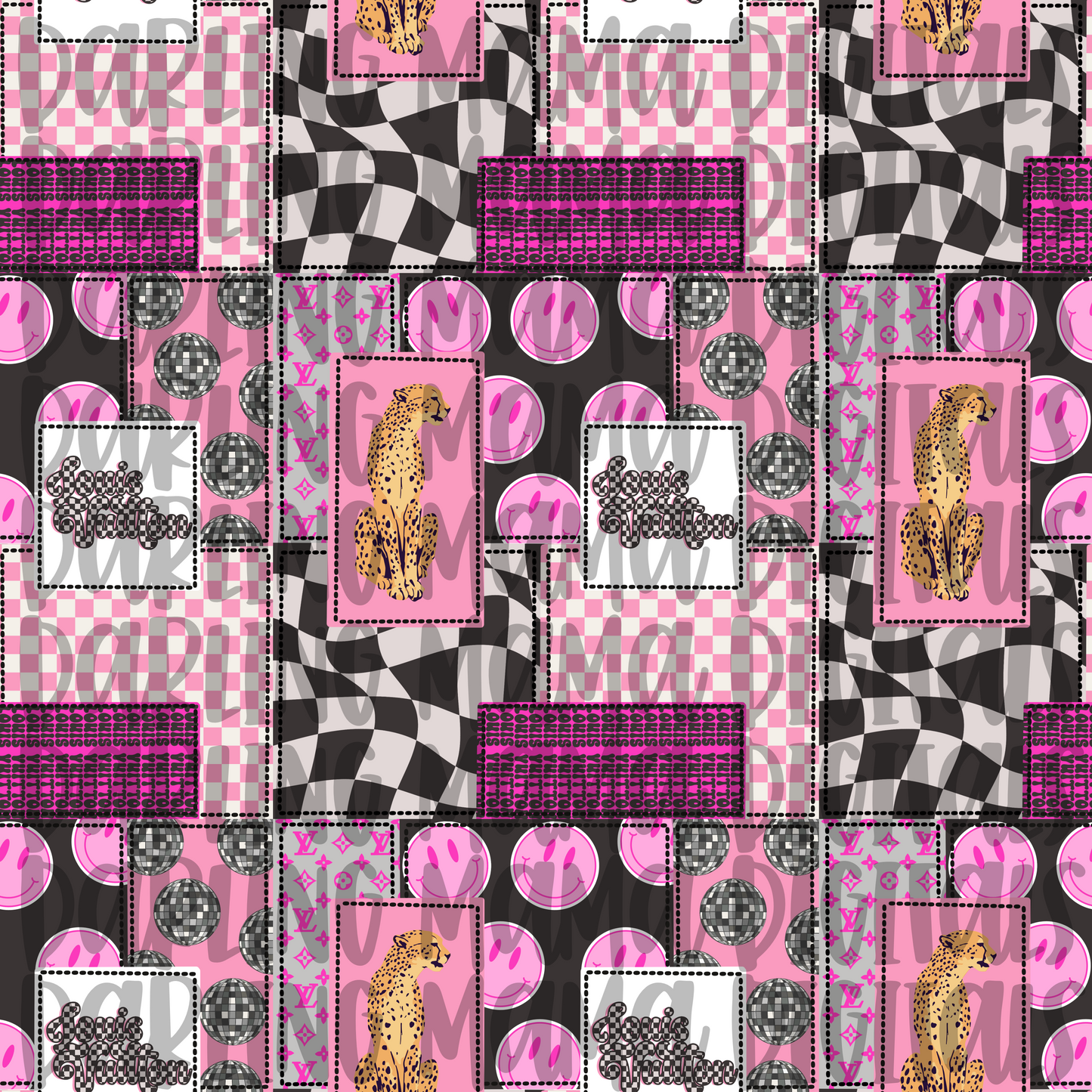 Preppy Boujee Patchwork Seamless File