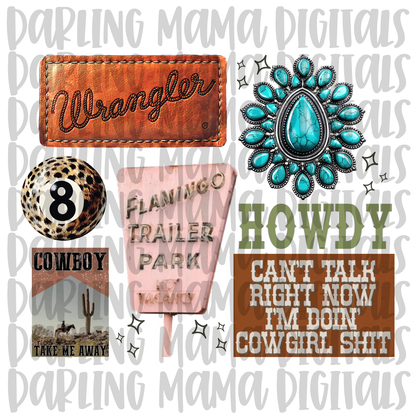 Western Wr*ngler Collage