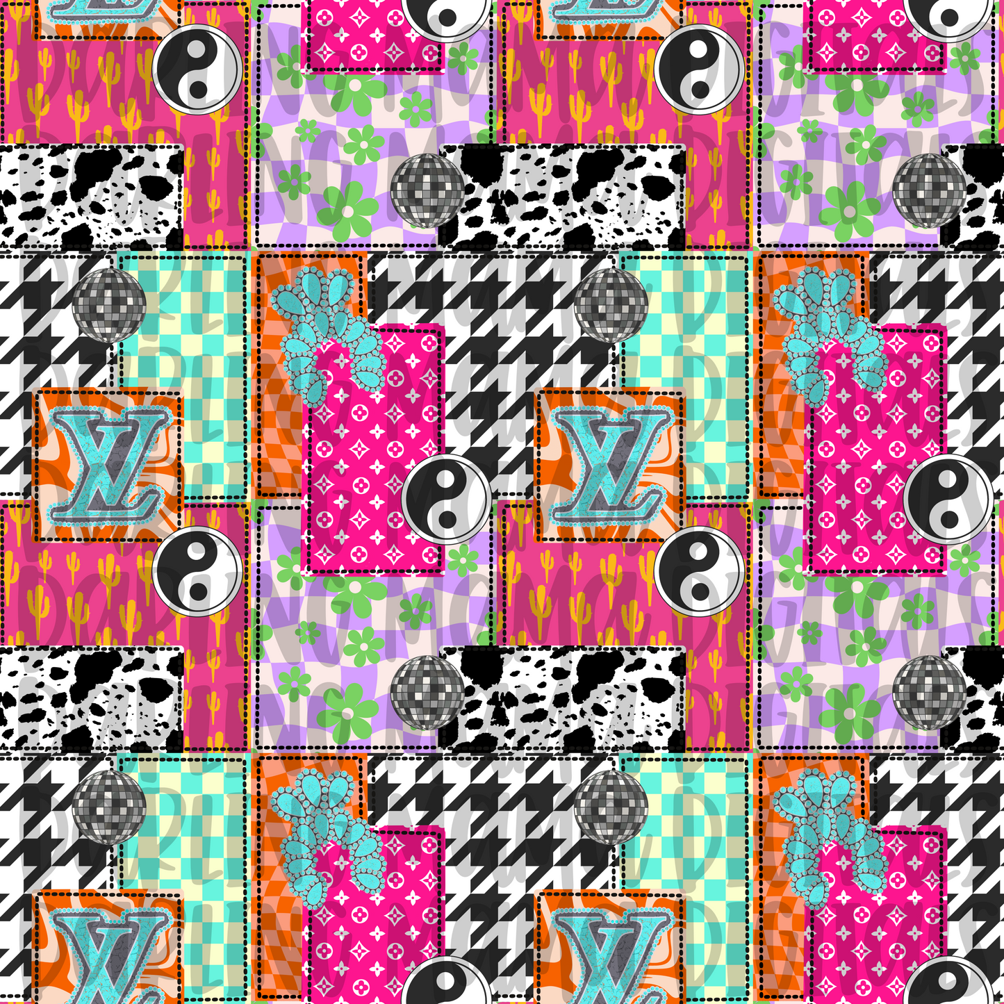 Boujee Groovy Disco Patchwork