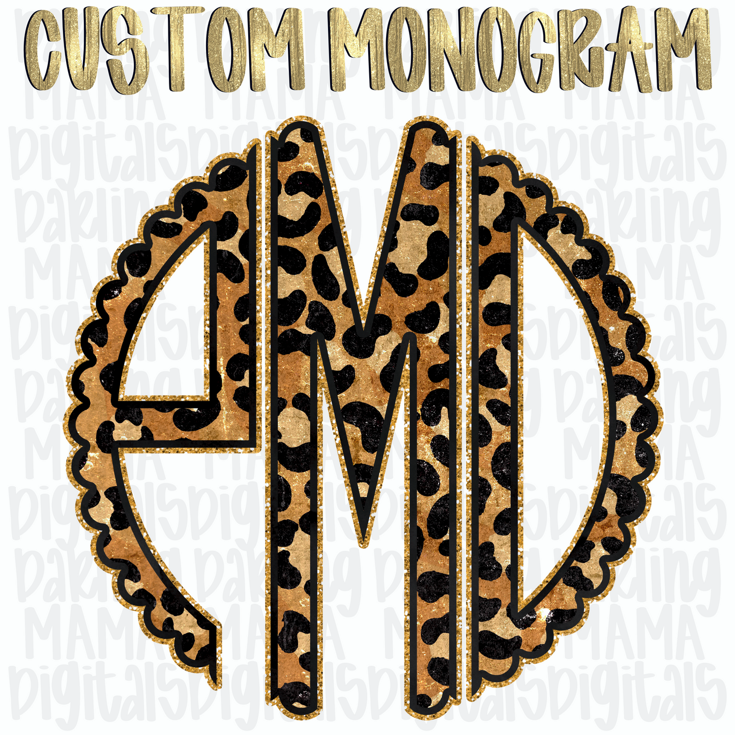 Dark Leopard Monogram