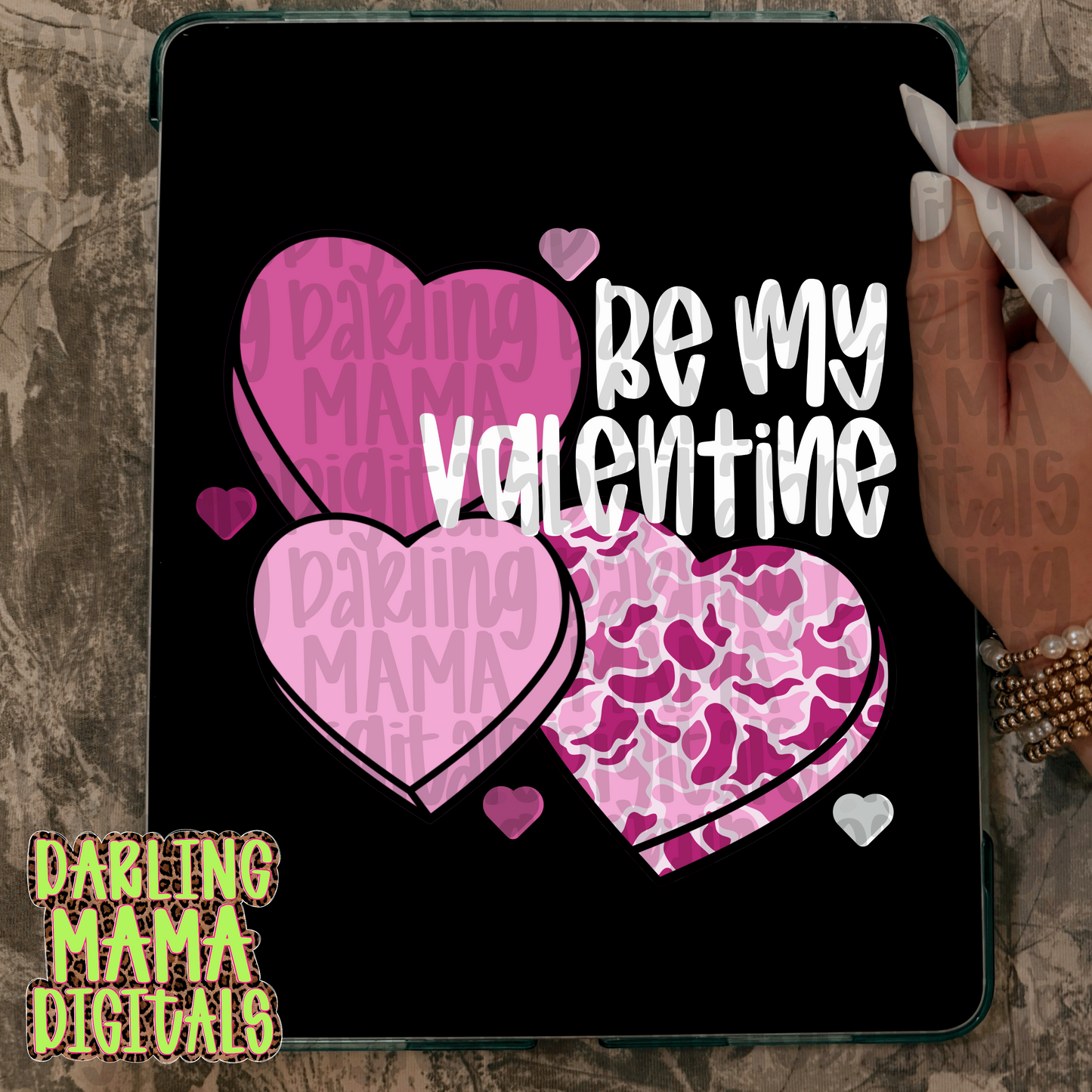 Pink camo be my valentine