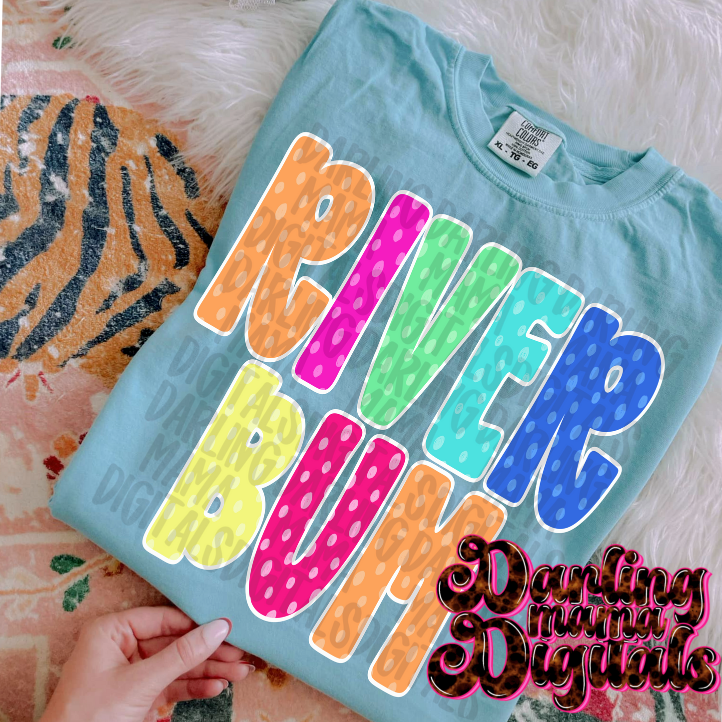 Polka dot river bum