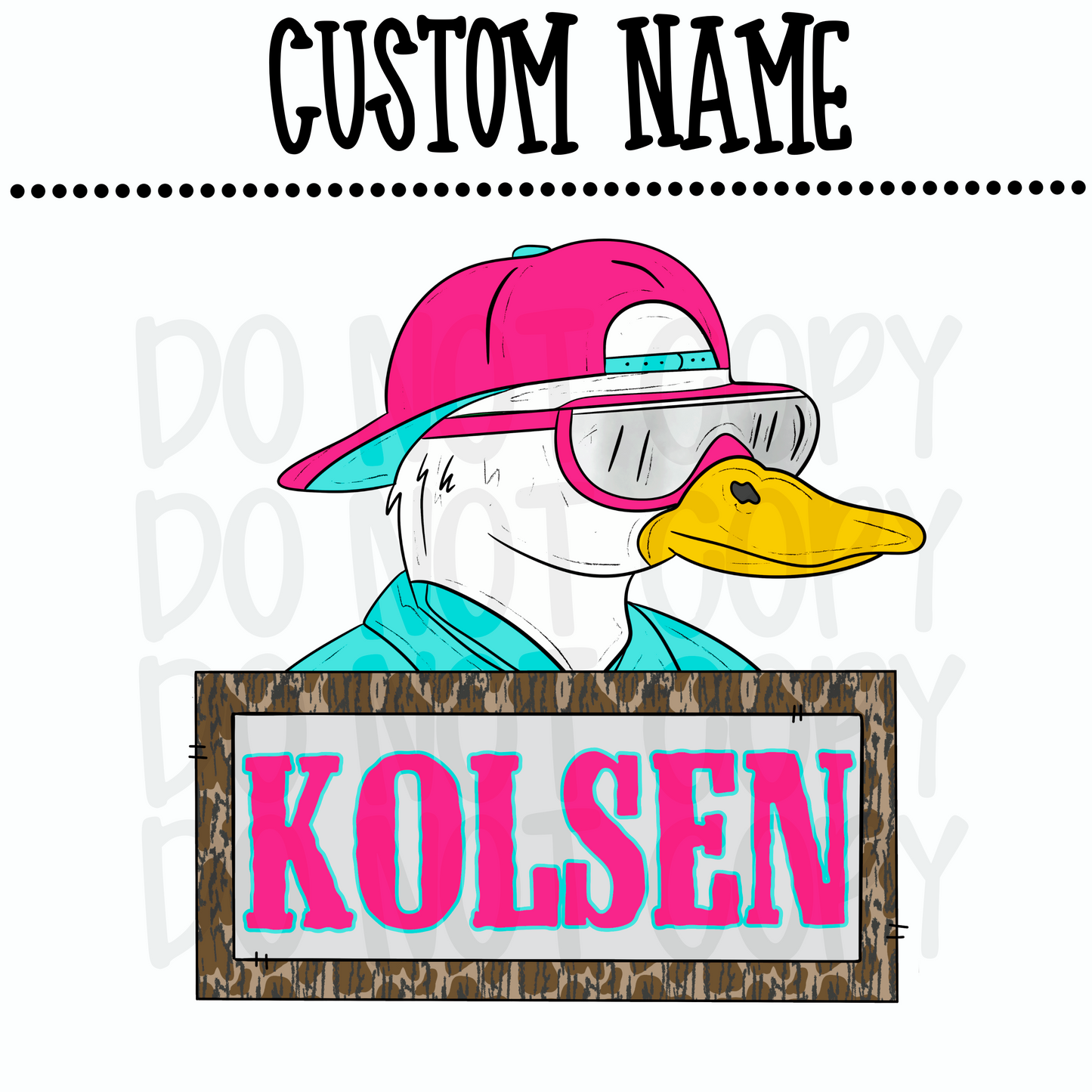 Custom Pink Duck