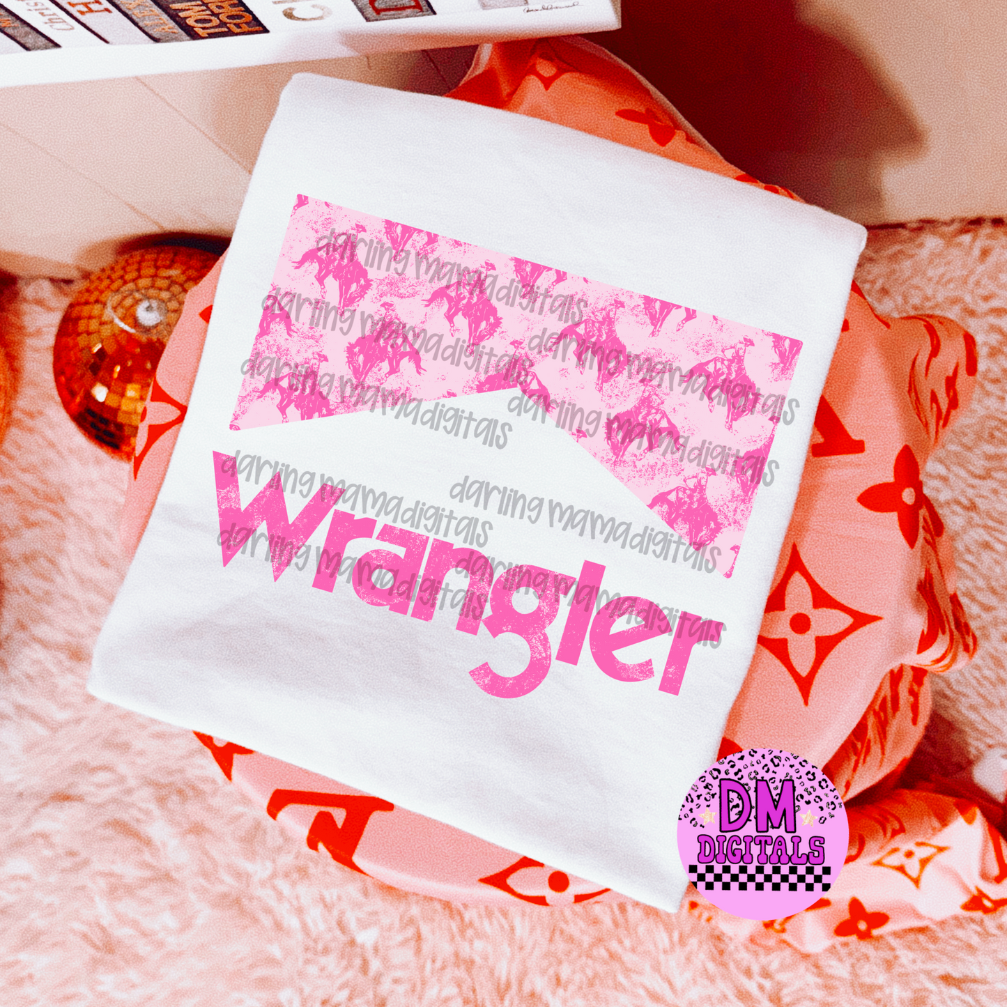 LC PINK Bucking Horse Wr*ngler