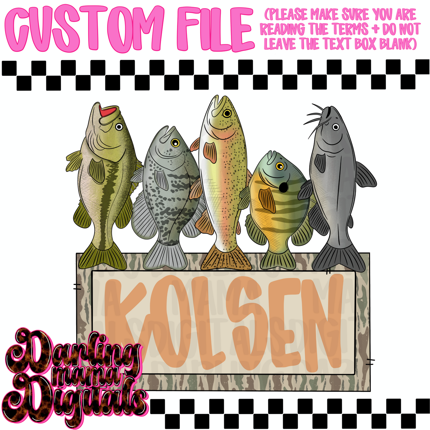 Custom boy fish