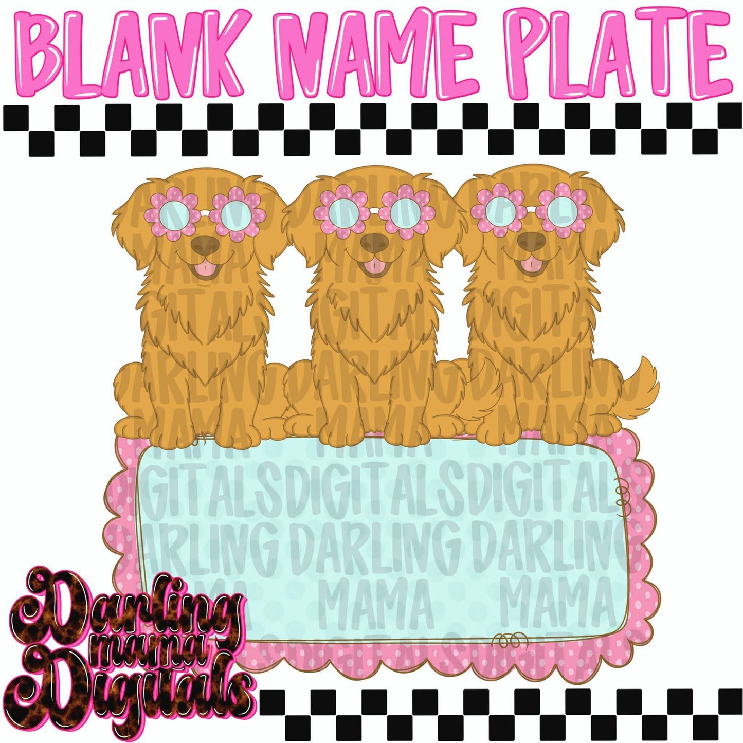 Flower golden retriever