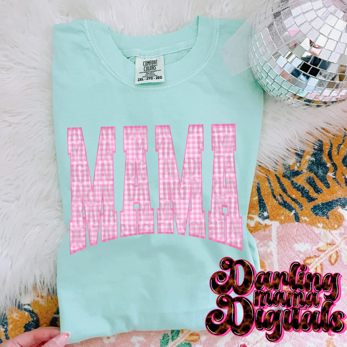 Pink Gingham Mama