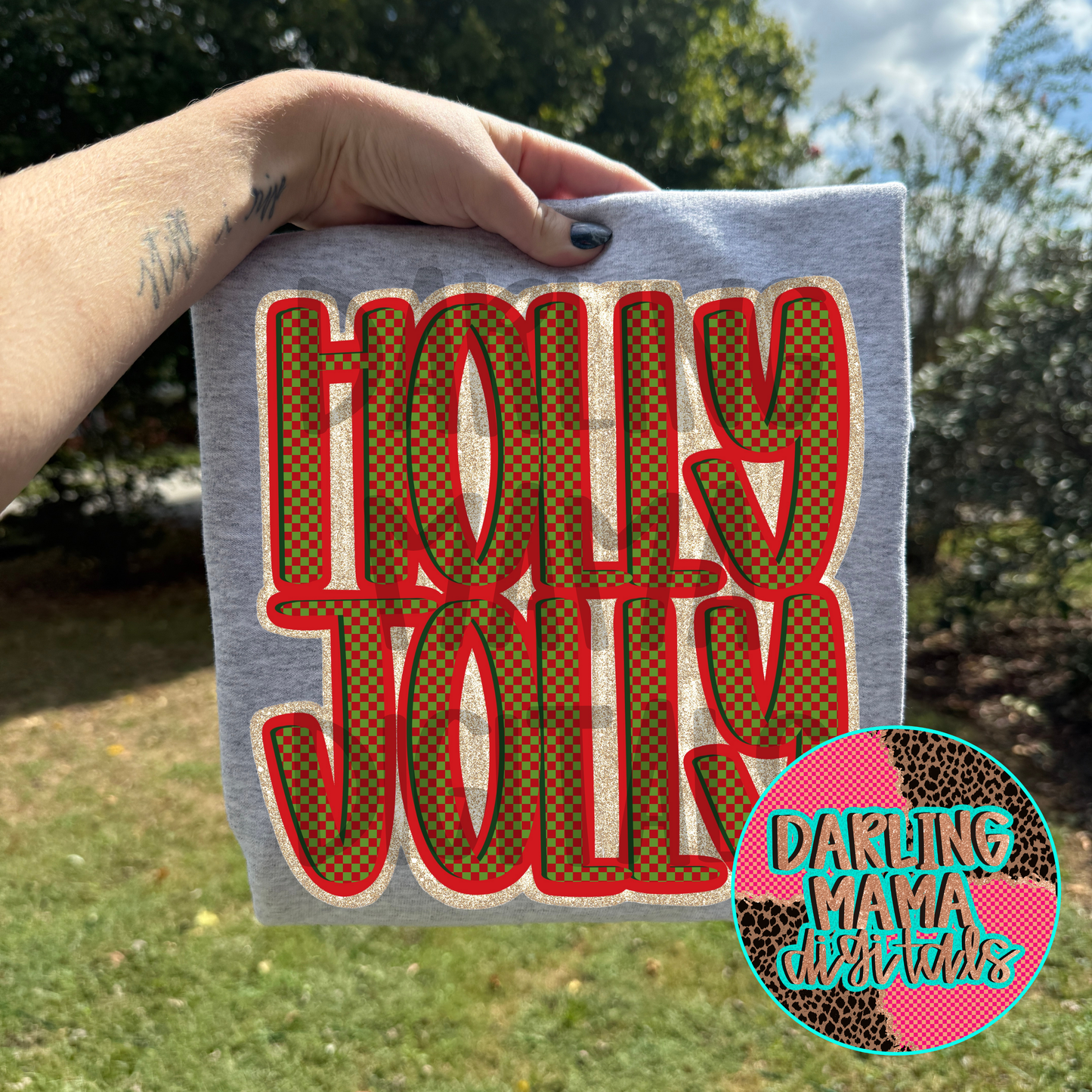 Red and Green Holly Jolly