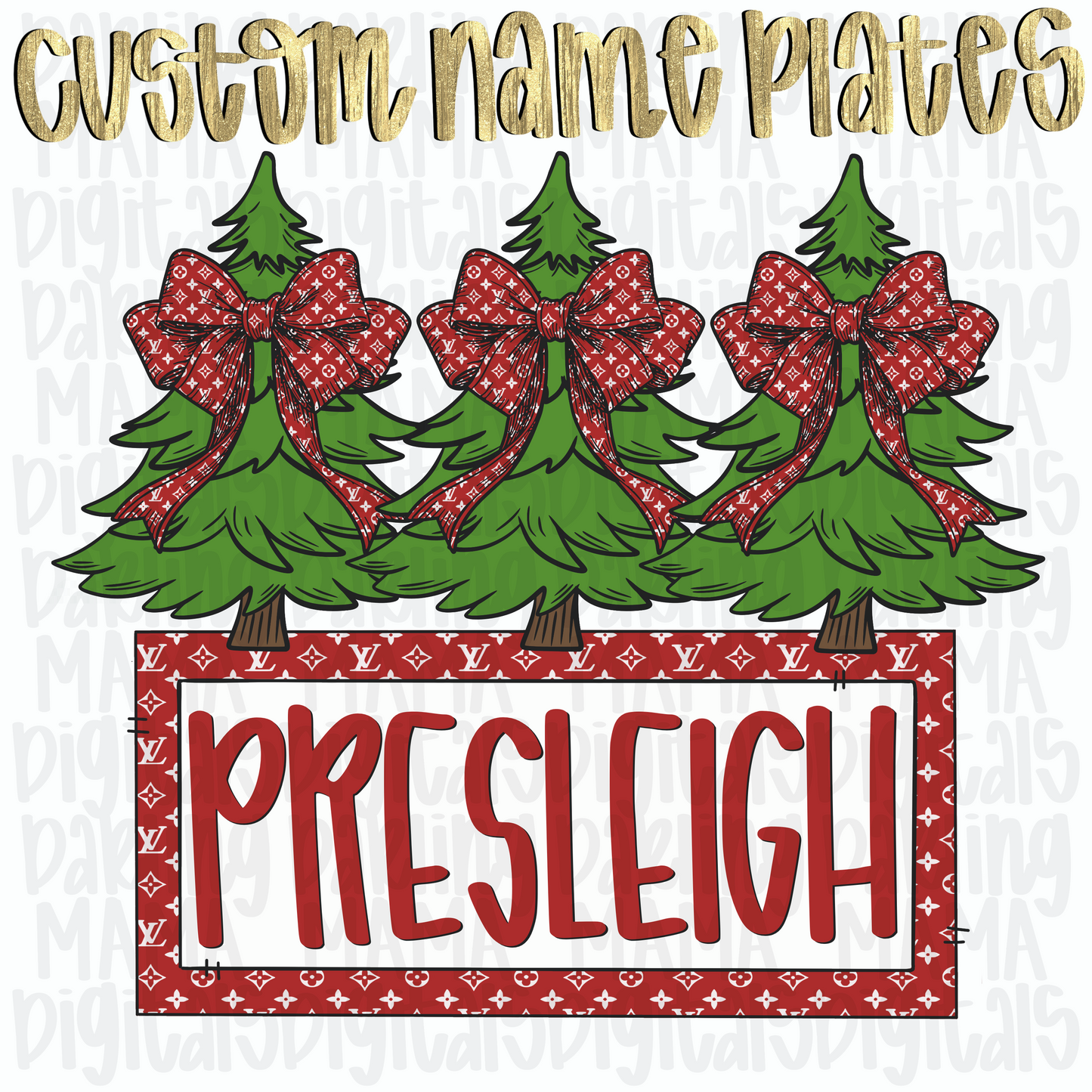 Custom boujee Christmas tree