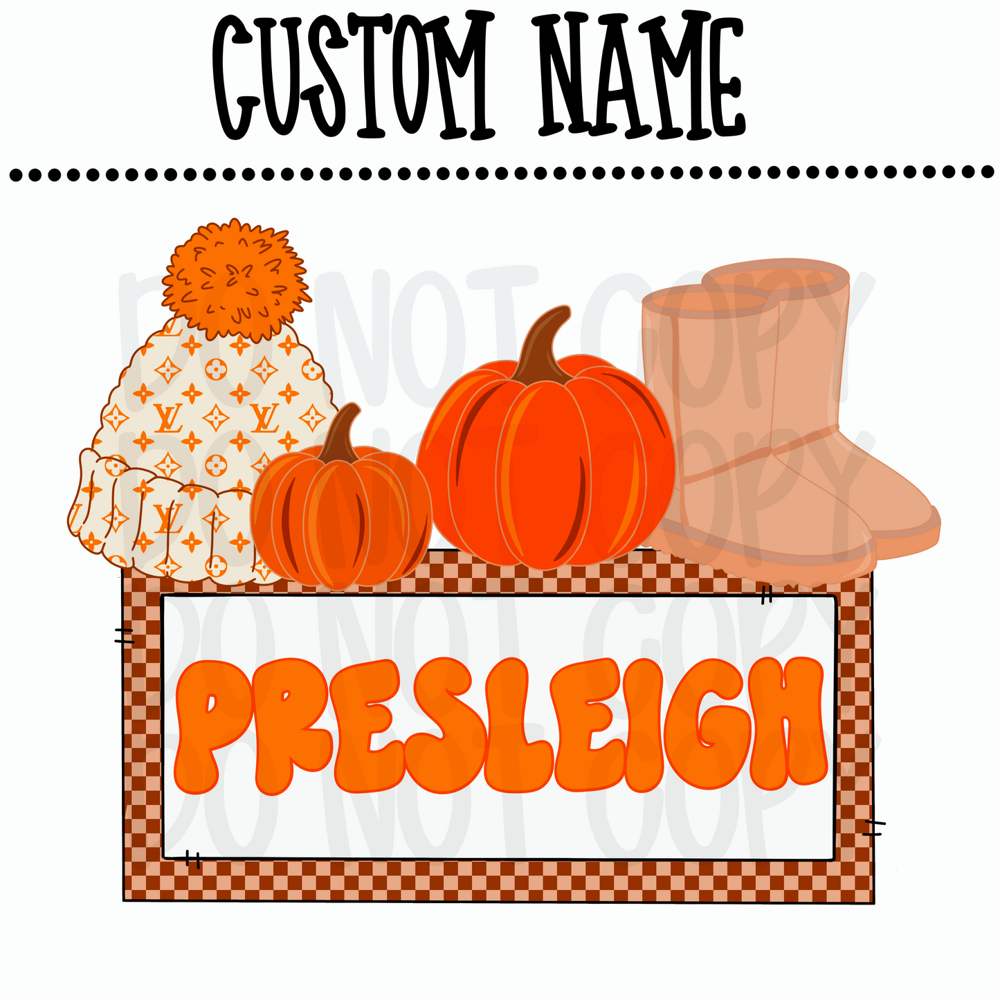 Custom Boujee Fall Name