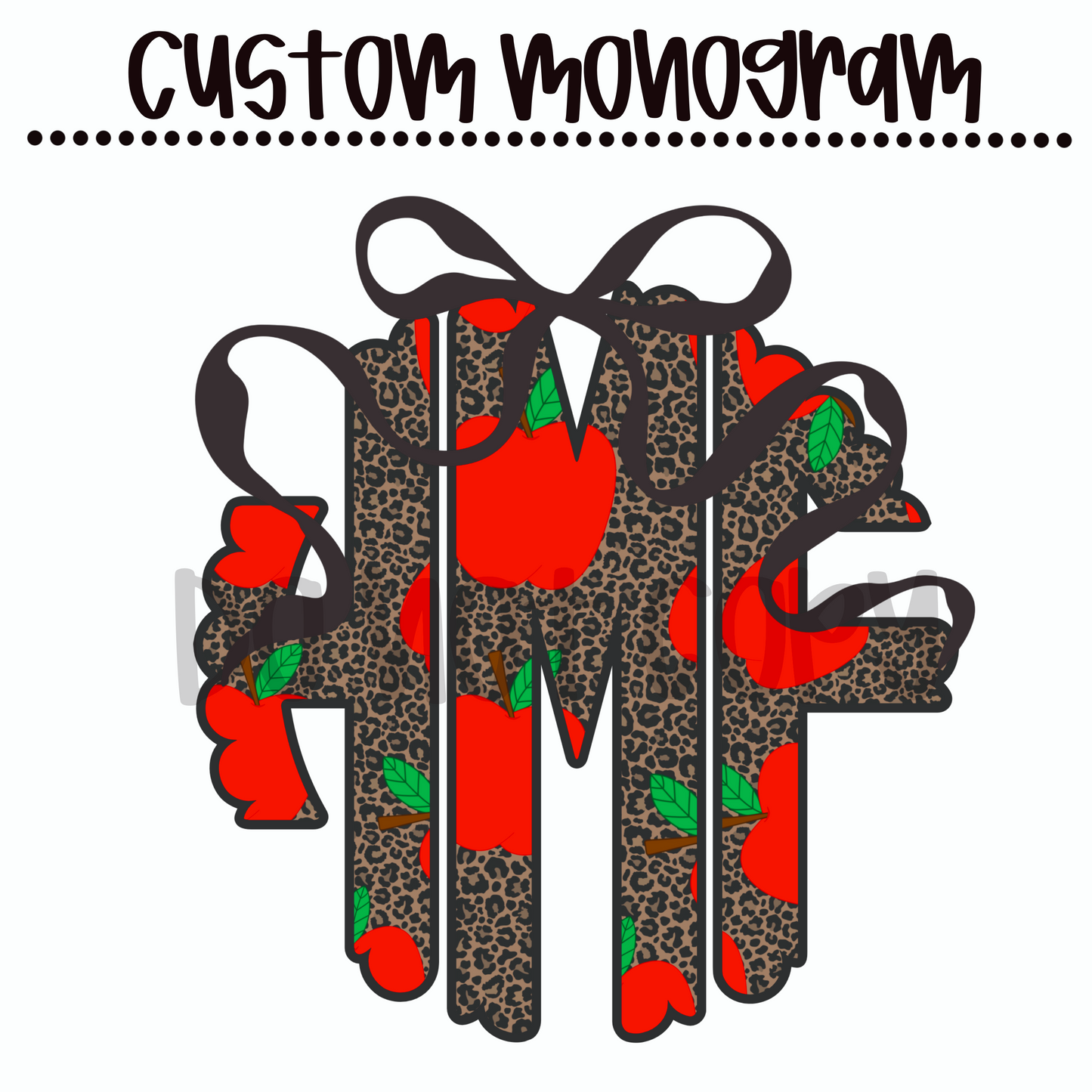 Teacher Custom Monogram