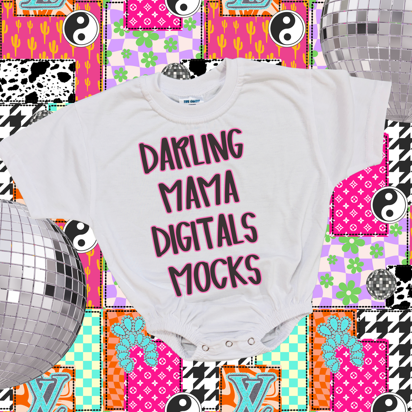 LAST CHANCE White Bubble Romper Mock