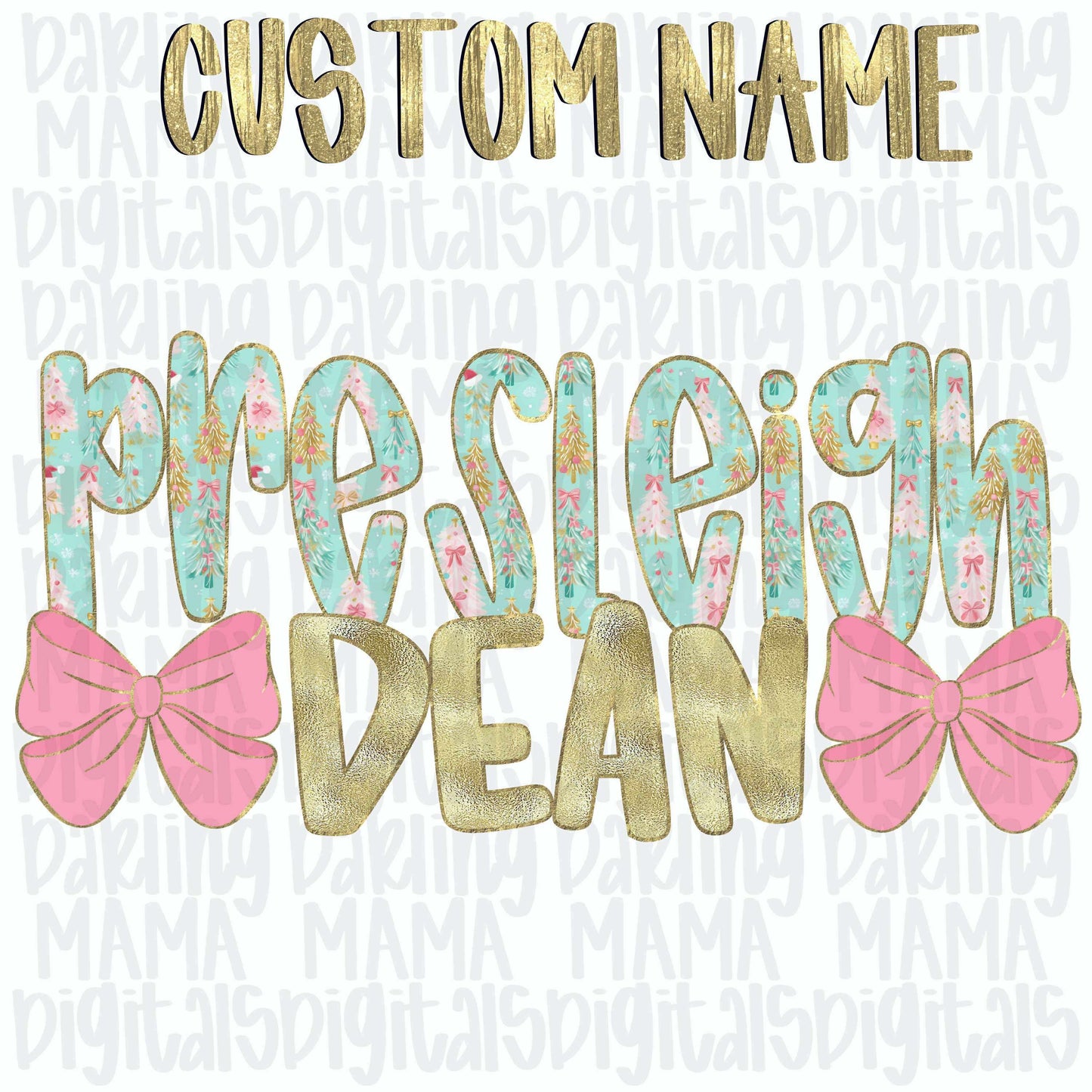 Christmas tree custom name