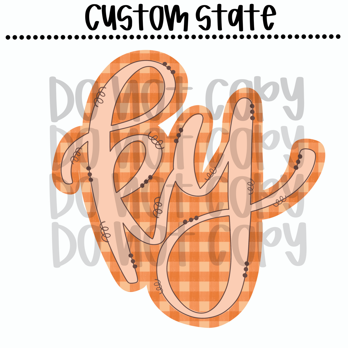 Custom Gingham State