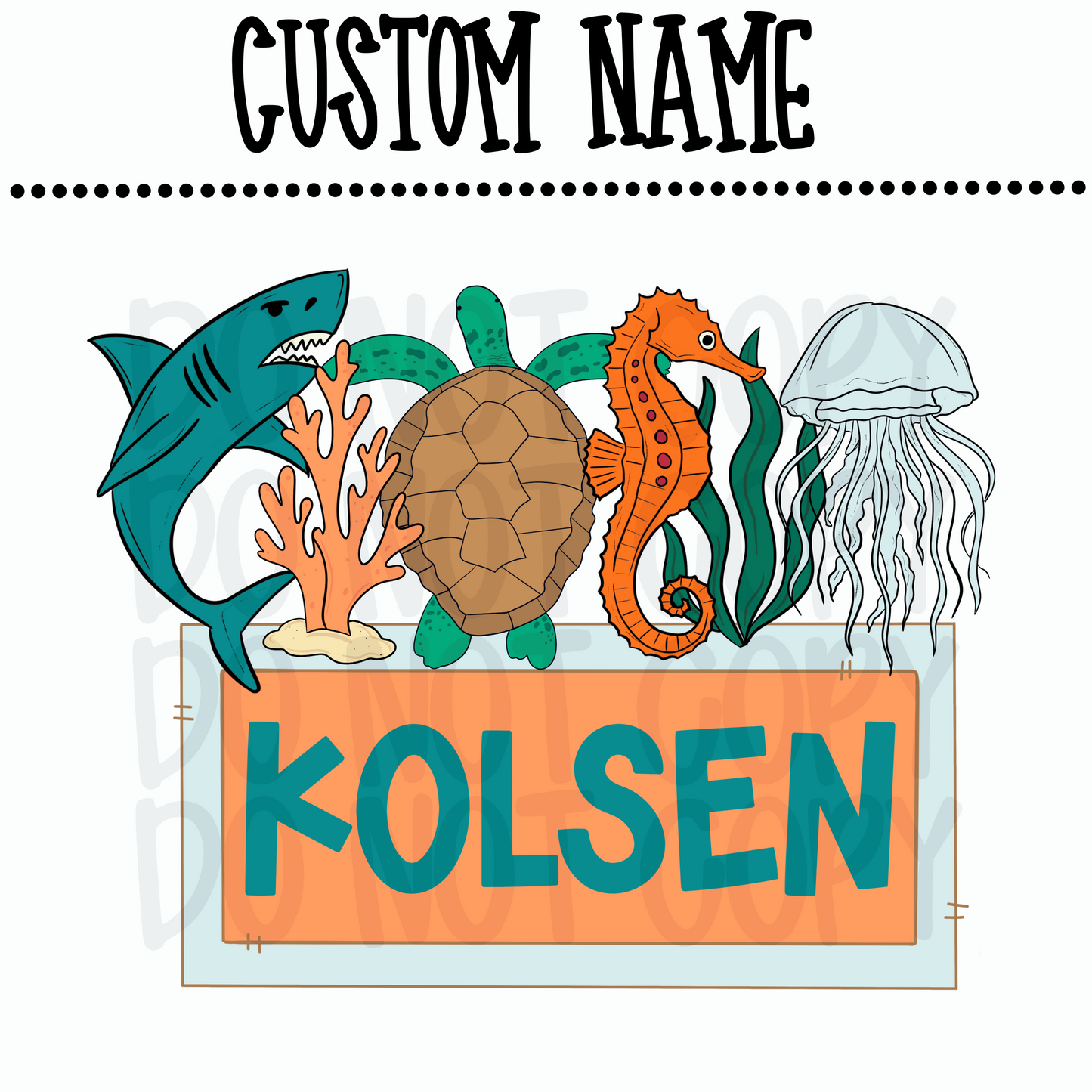 Custom boy aquarium name