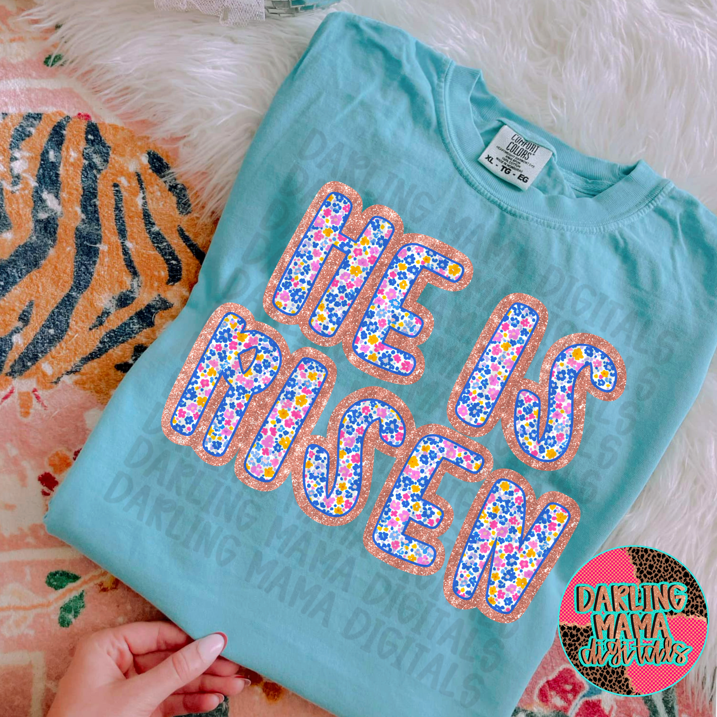 Ditsy Floral He Is Risen