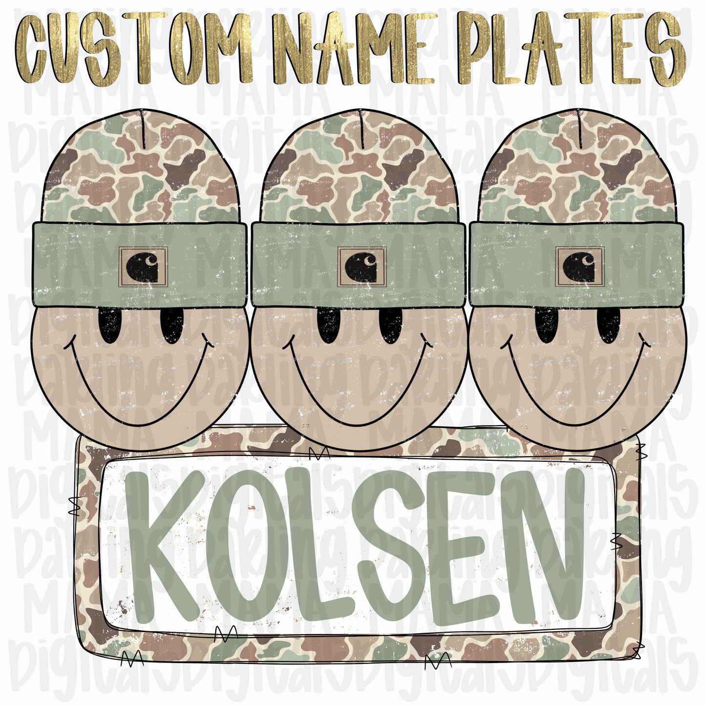 Camo ch smiley custom