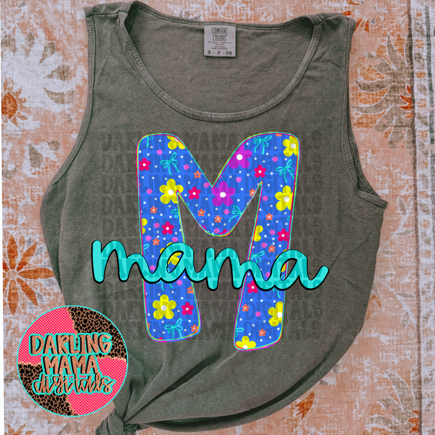Neon Flower Bow Mama