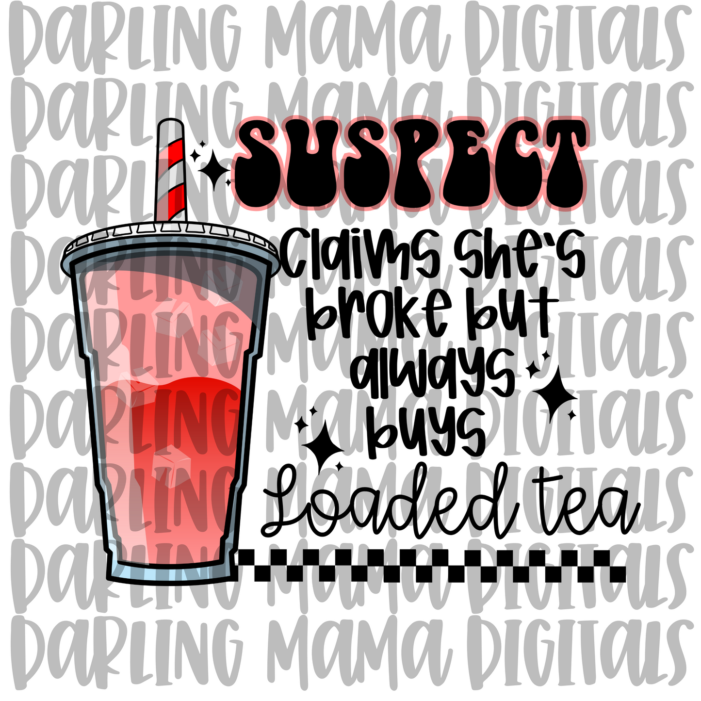 Suspect claims she's broke but buys loaded tea