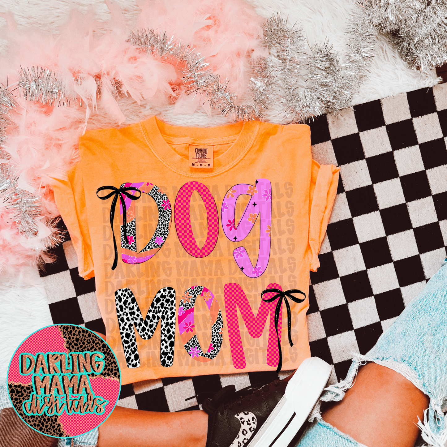 Flower Dalmatian Dog Mom