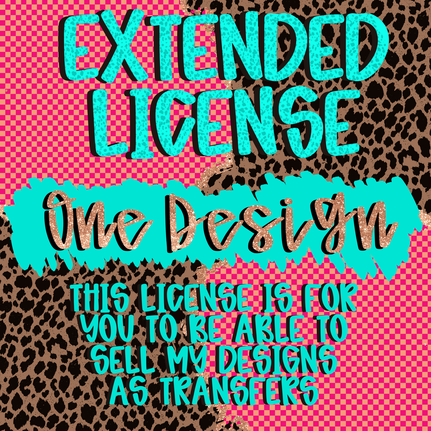 TRANSFER License for ONE design only