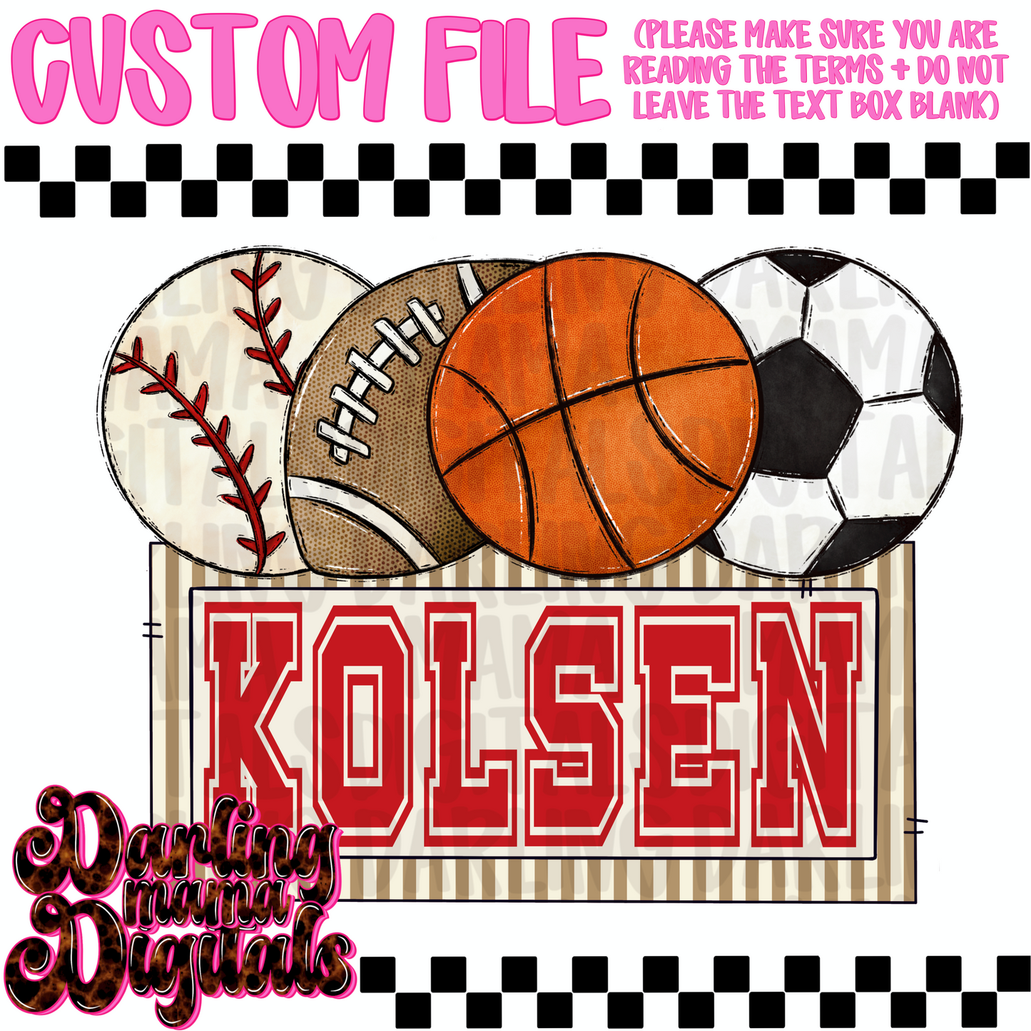 Custom sports balls