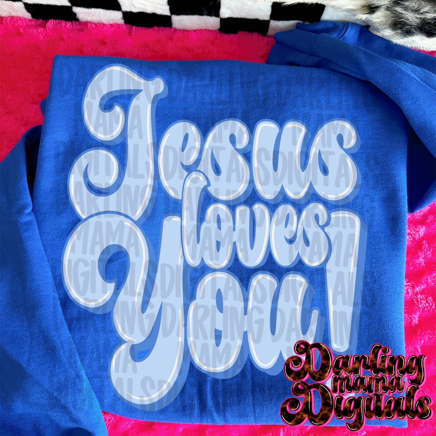 Blue Jesus loves you