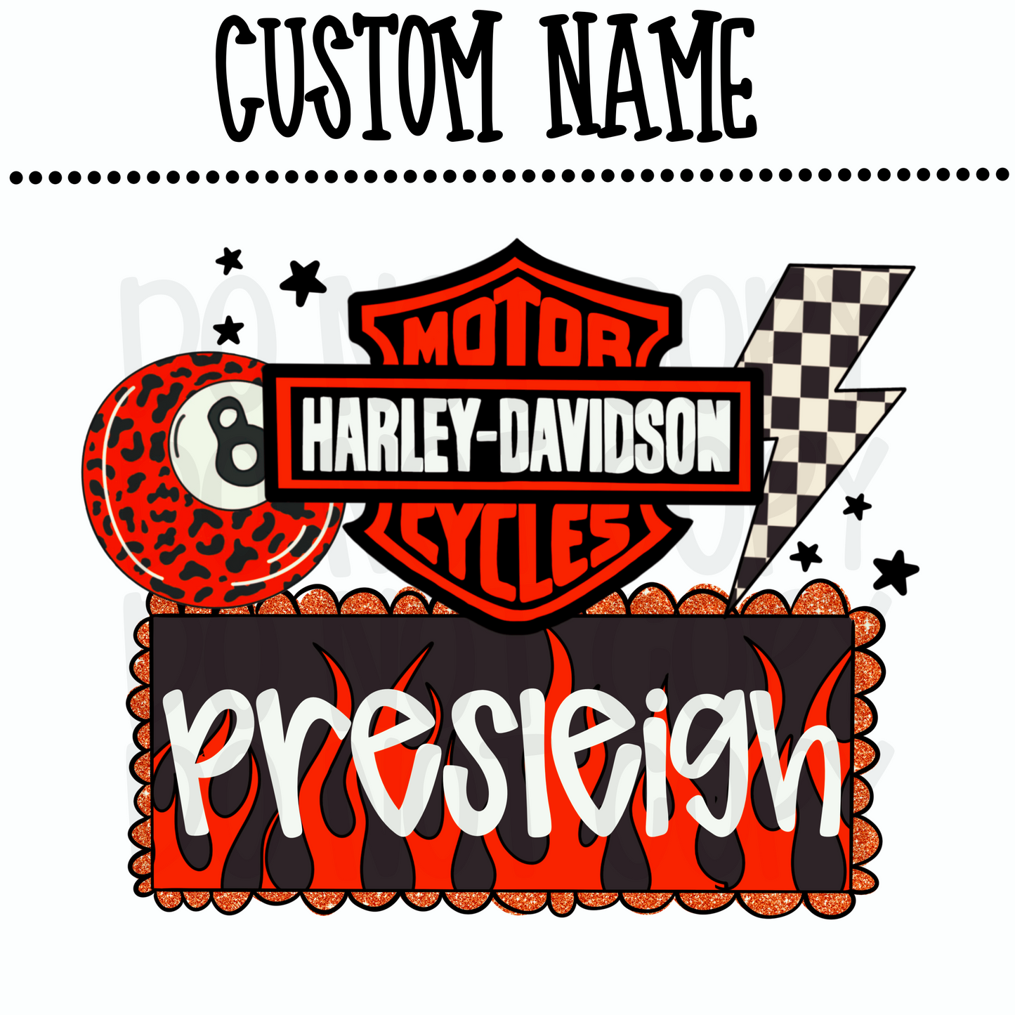 Custom Harley Name