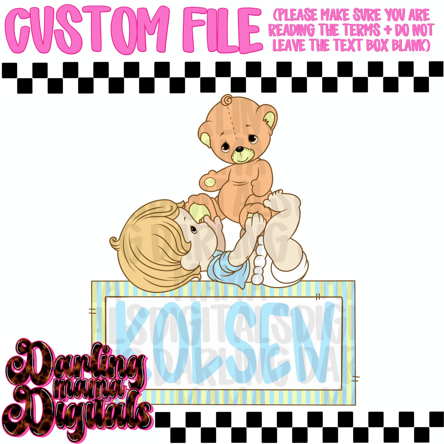 Custom boy precious moments