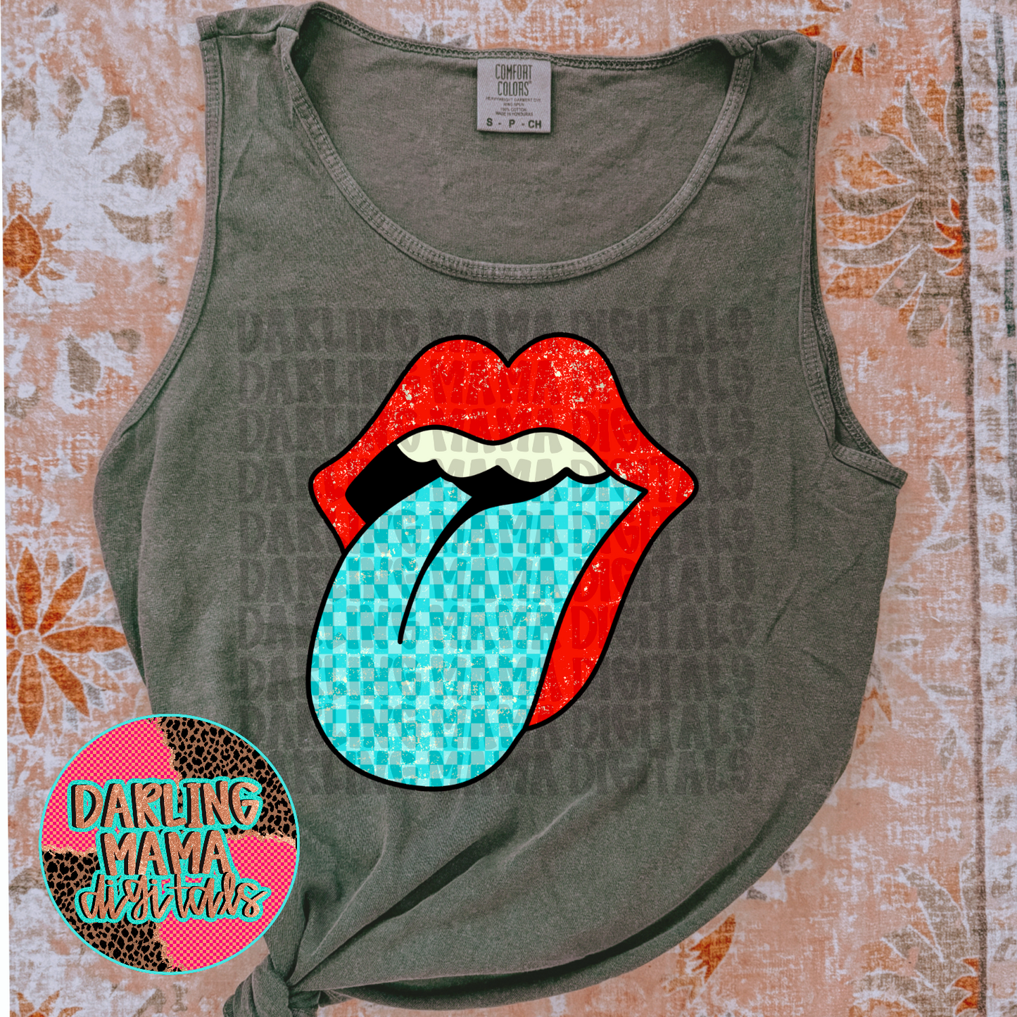 4OJ checkered tongue