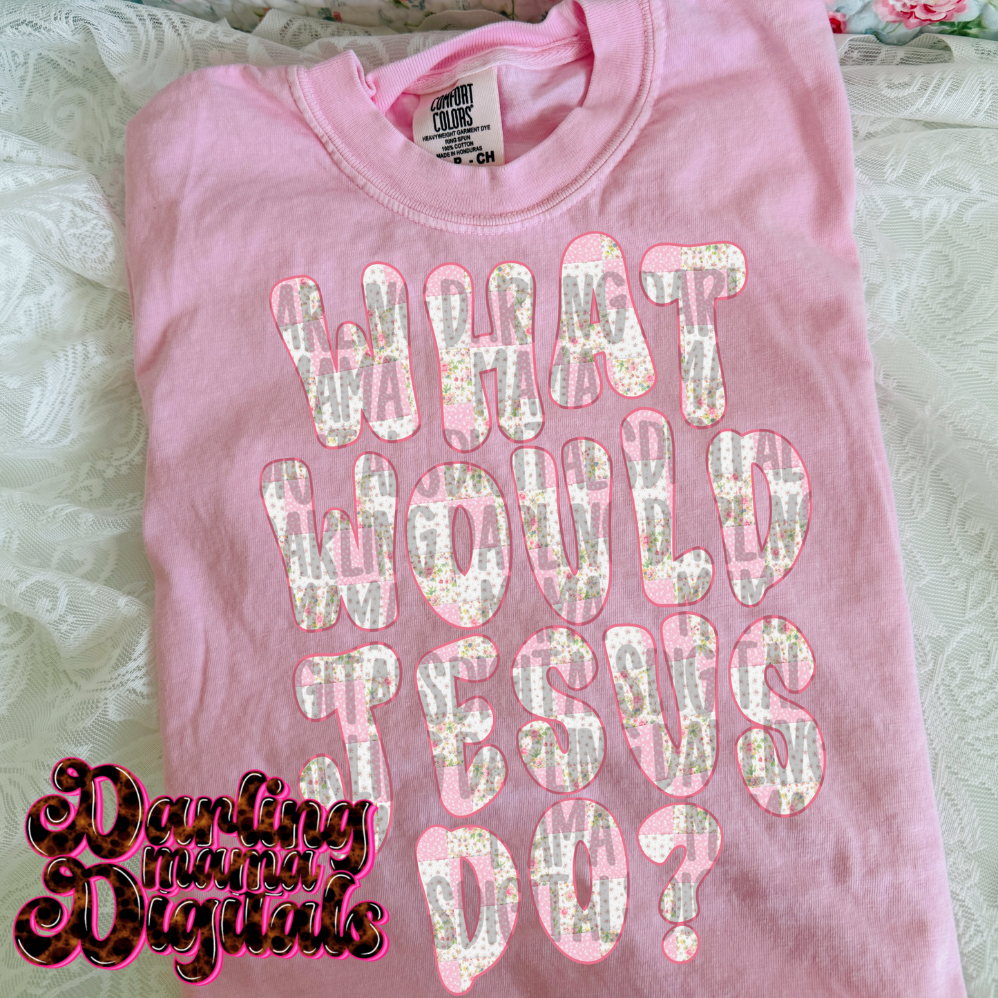 Pink quilted WWJD?