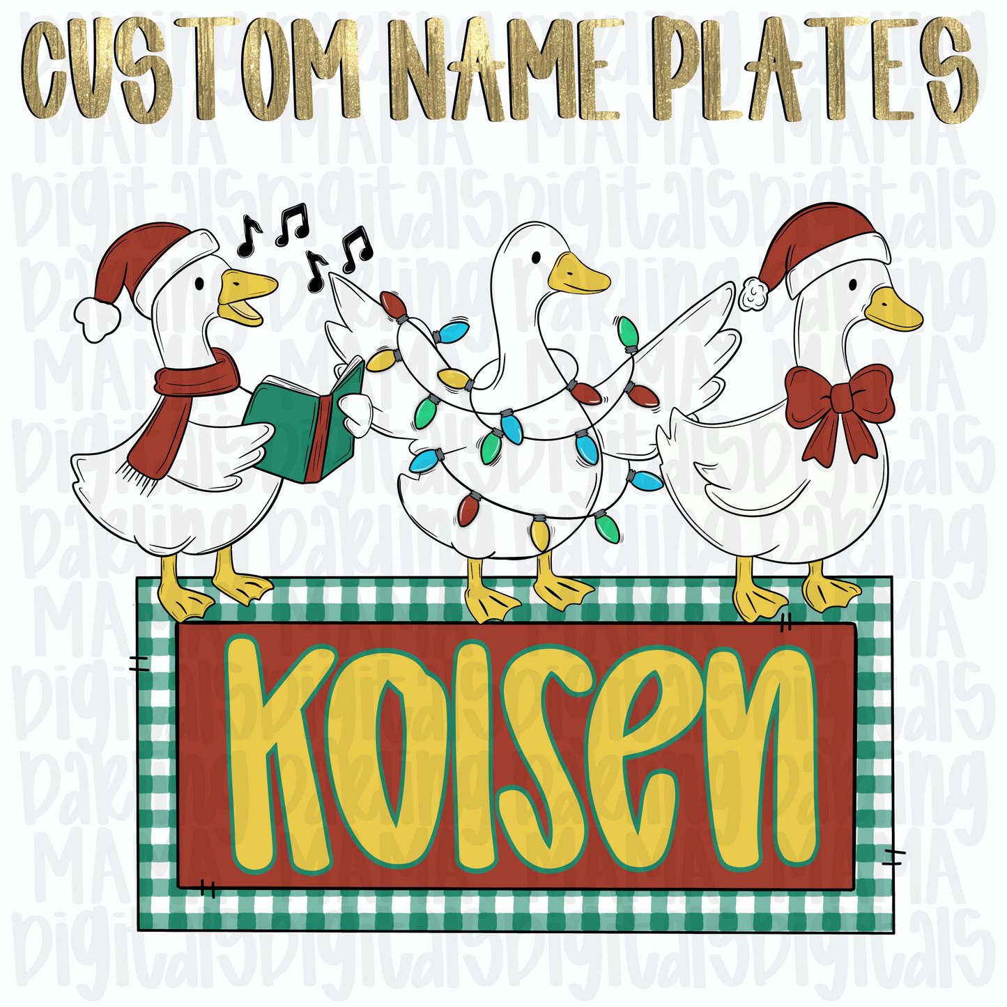 Custom Christmas Goose