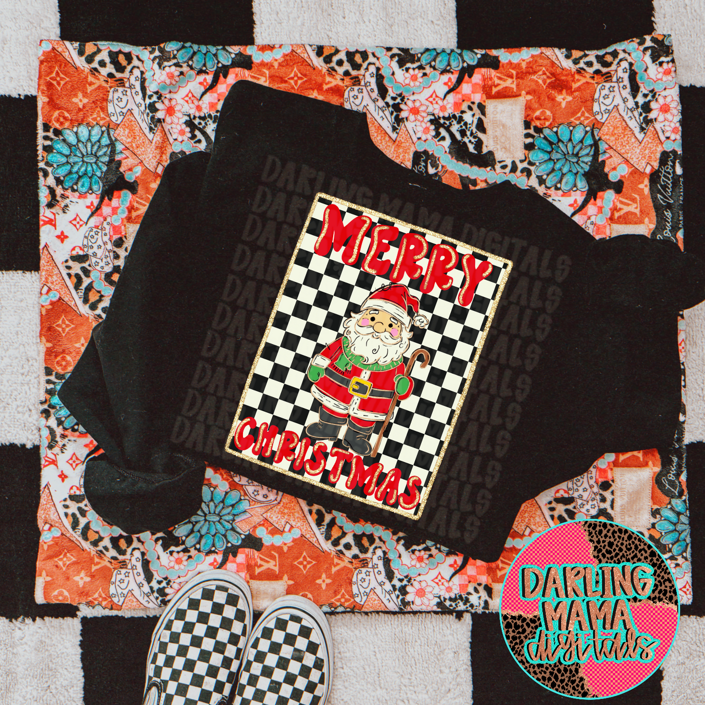 Checkered Merry Christmas