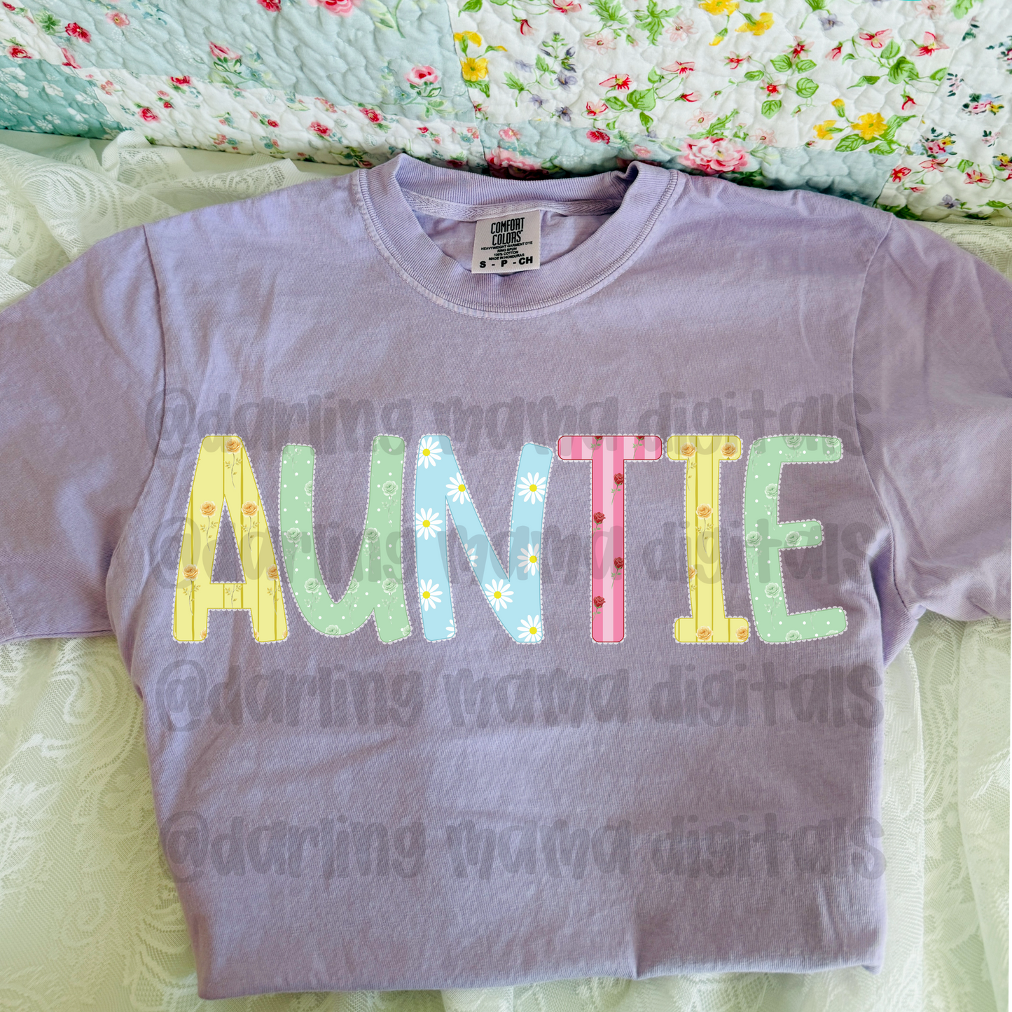 Summertime floral auntie