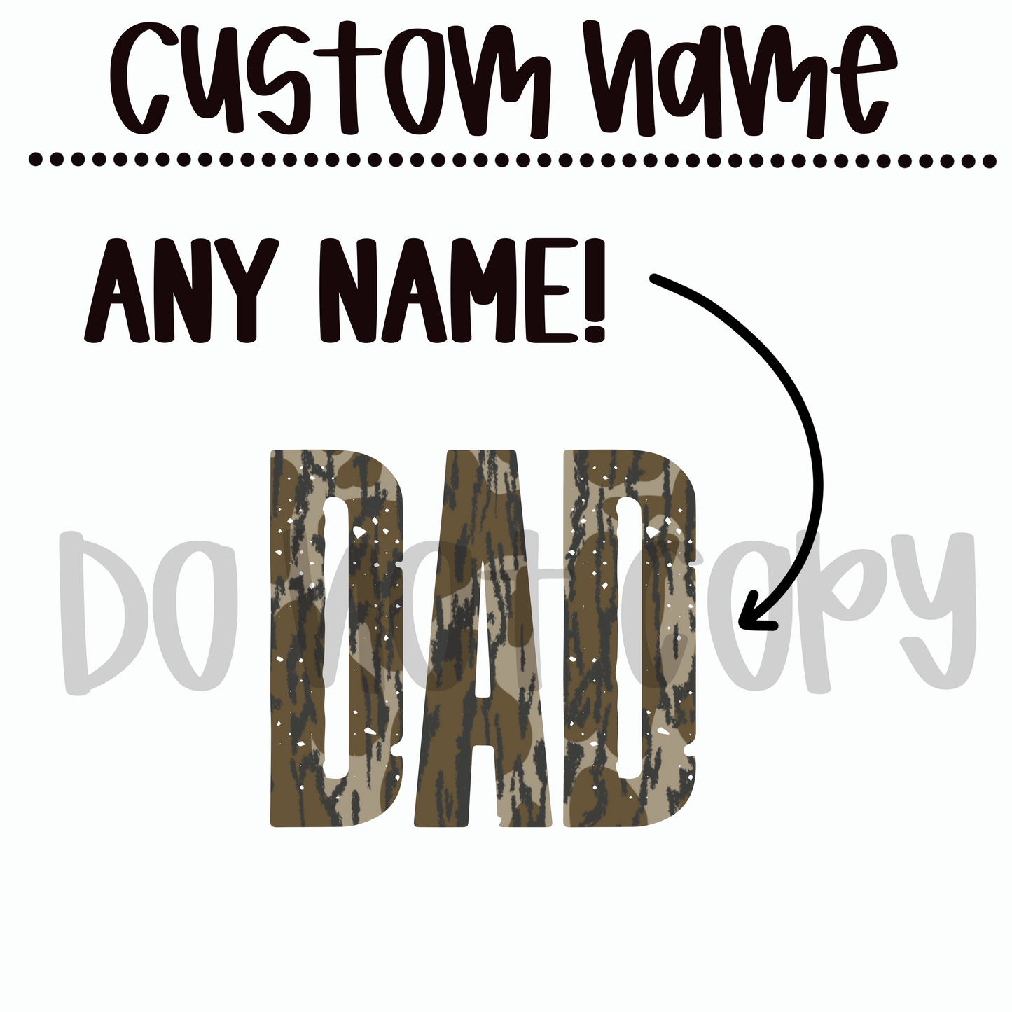 Bottomland Camo Custom Name