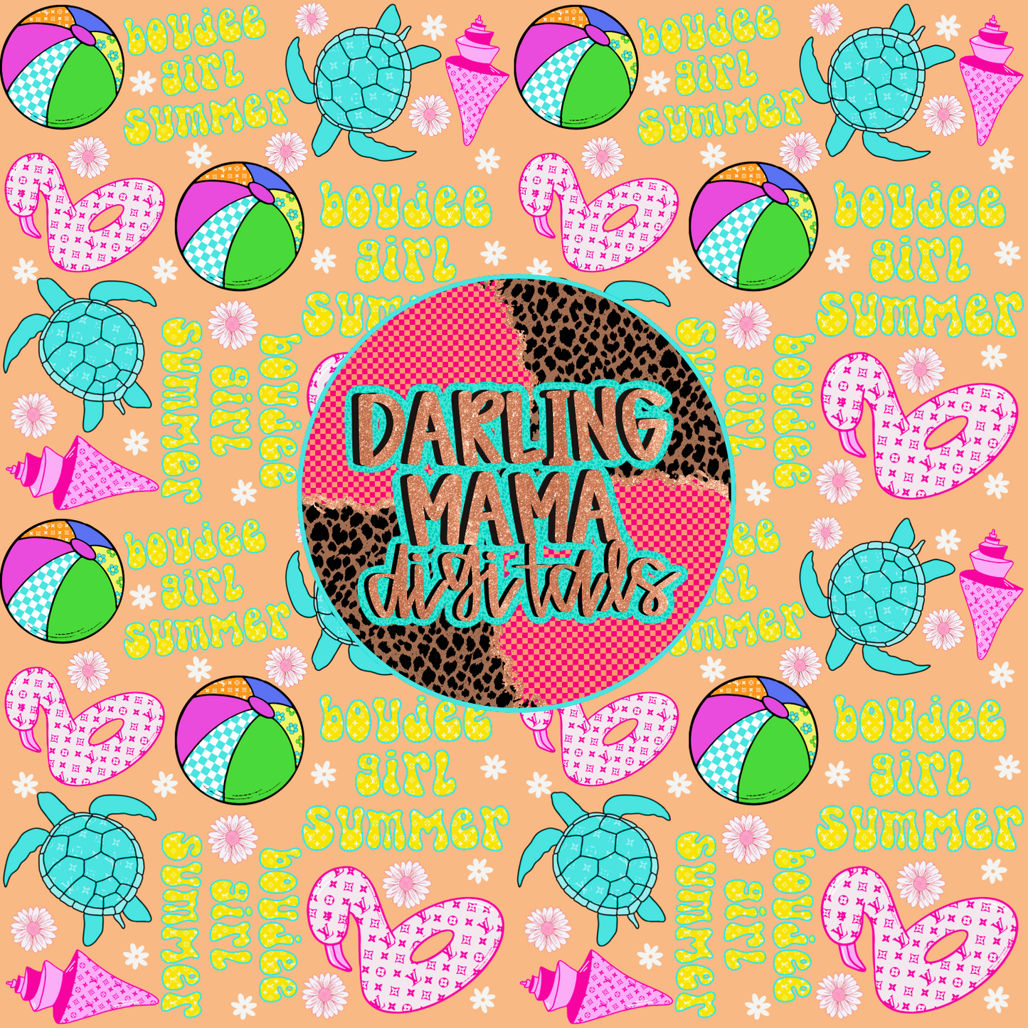 Boujee Girl Summer Seamless File