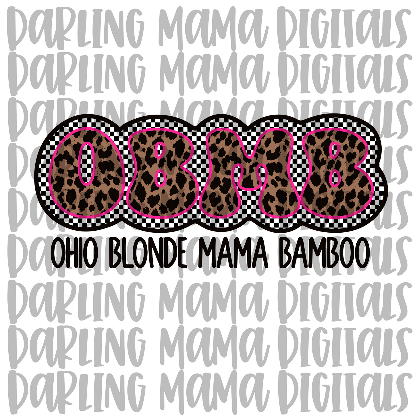 Custom Cheetah Checkered Business Name