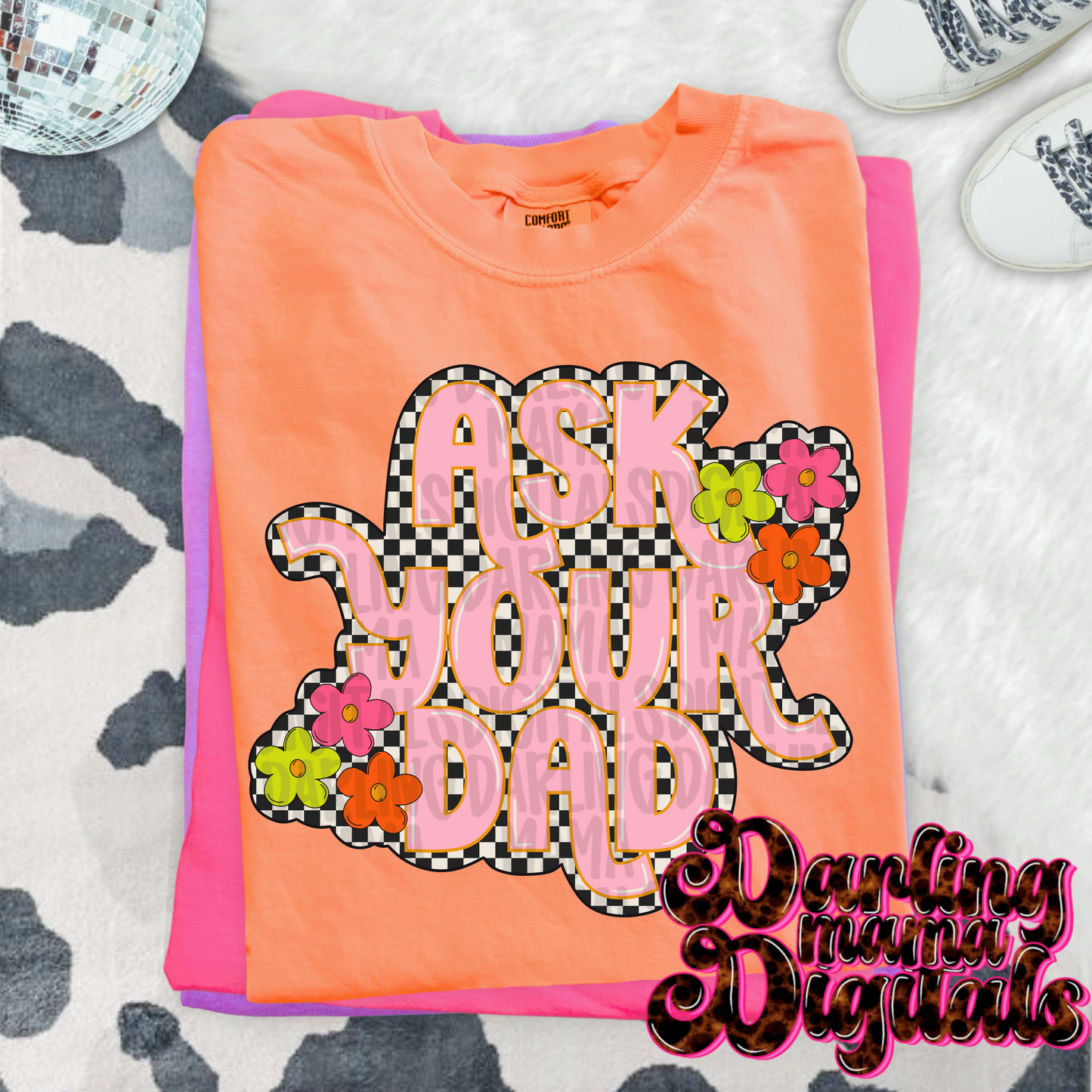 Retro checkered ask your dad