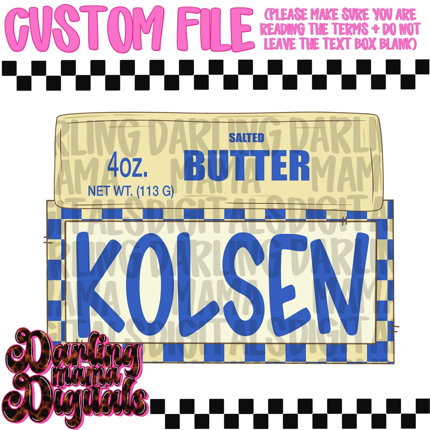 Custom butter