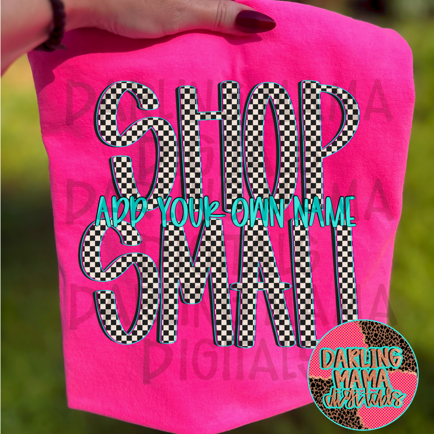 Hand lettered shop small