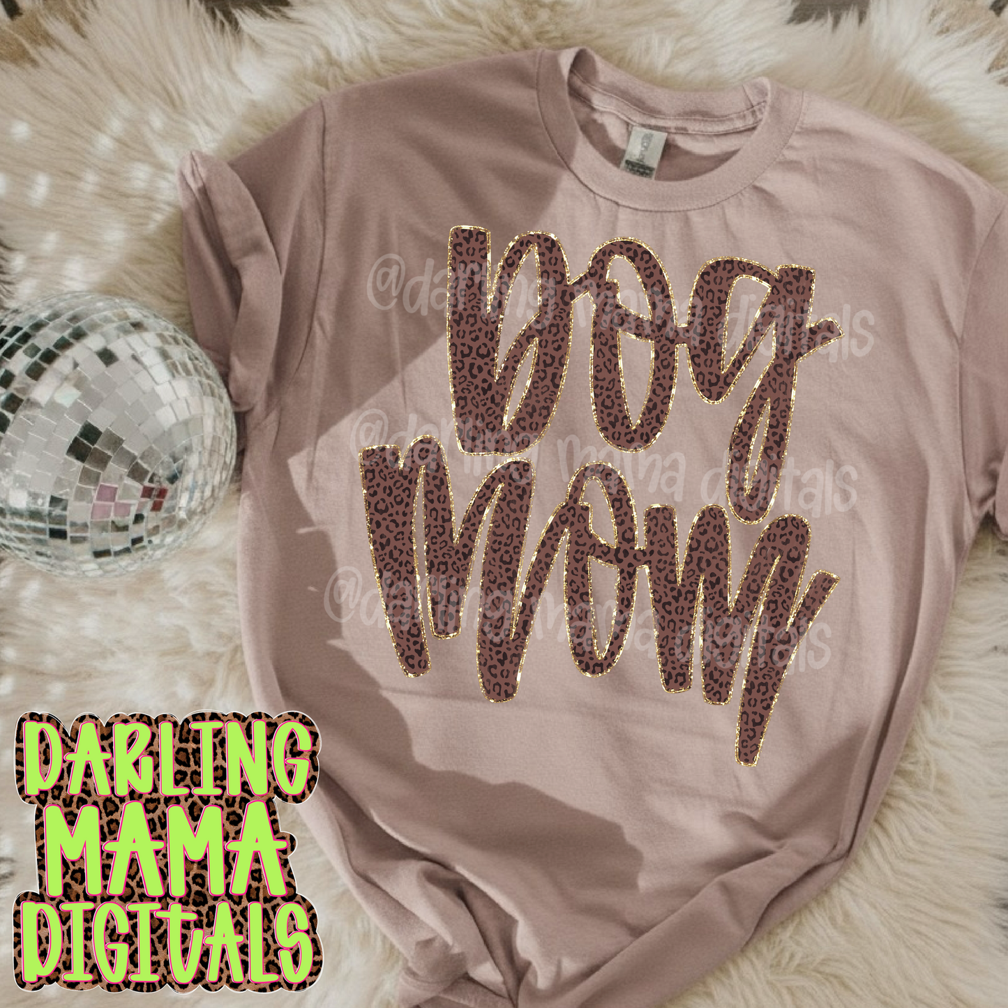 Painted cheetah dog mom