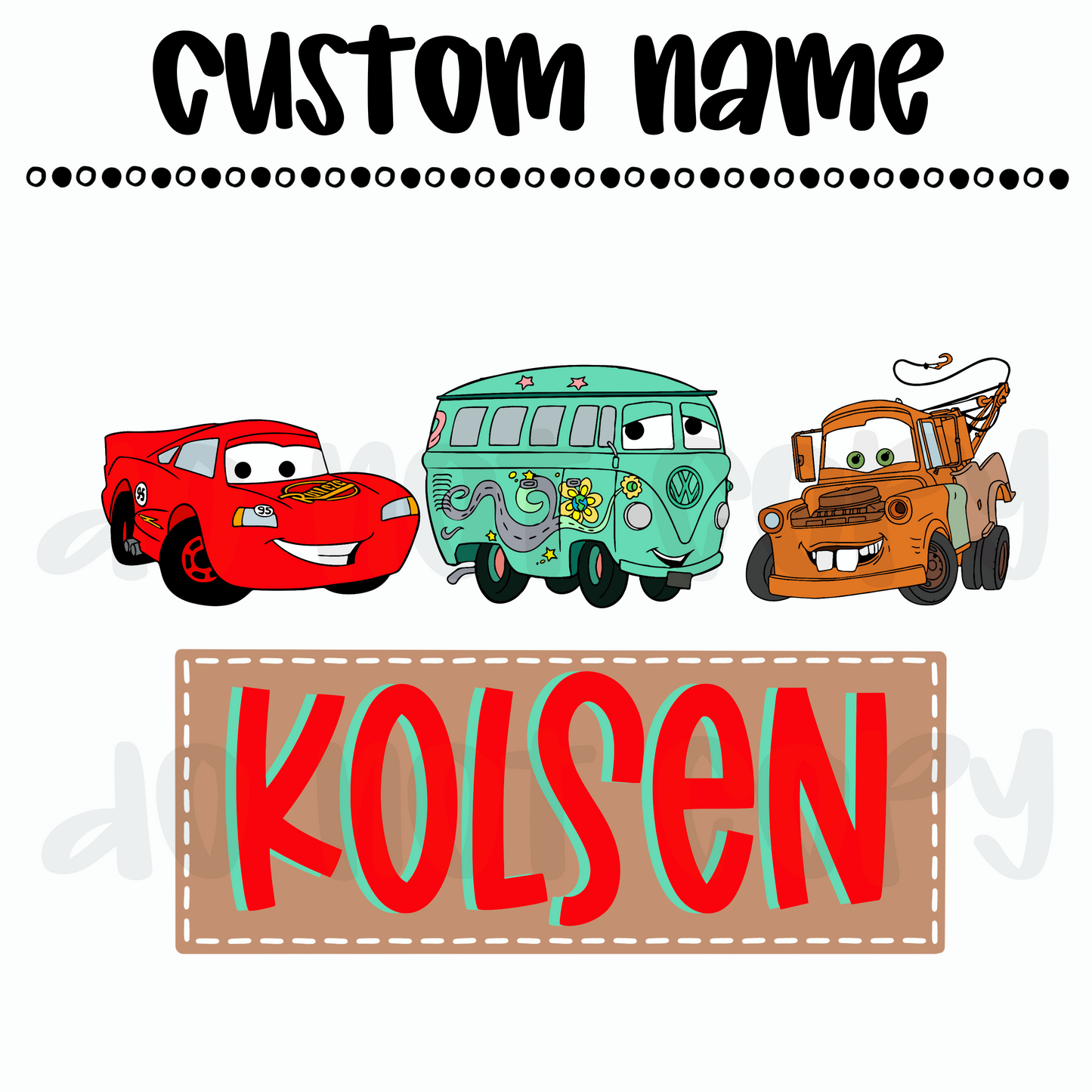 Custom Cars & Friends Name