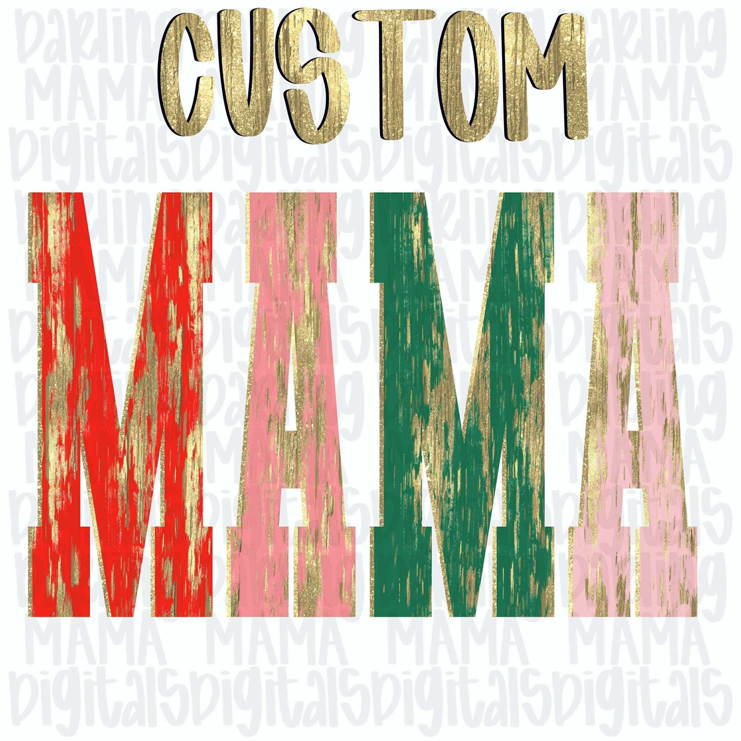 Custom text gold foil 1