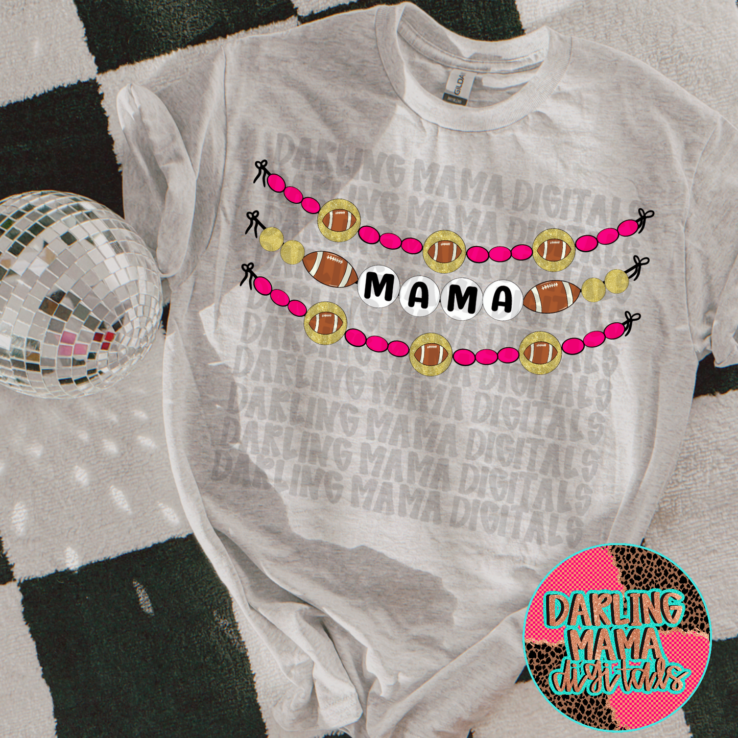 Football Mama Beaded Bracelet