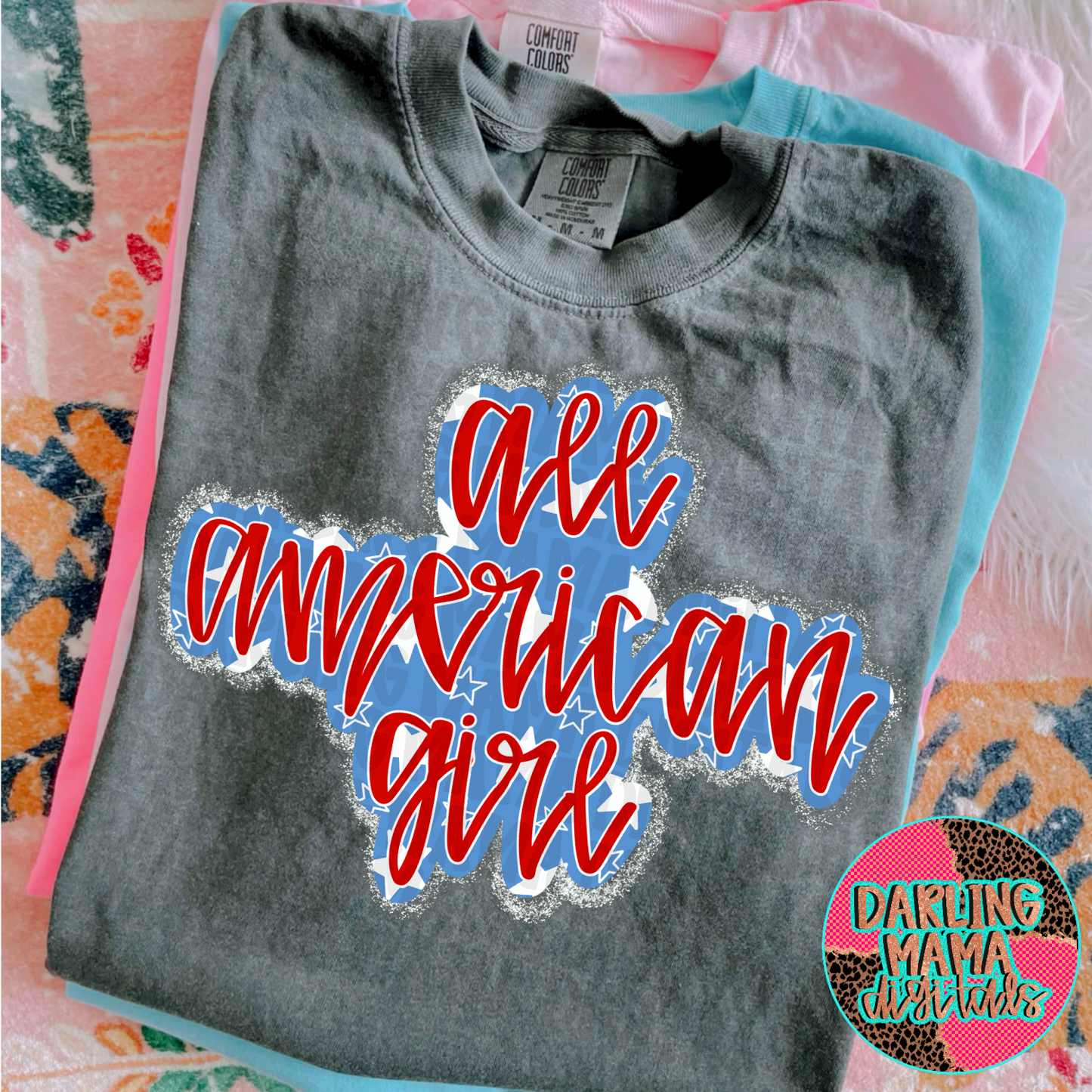 Chunky Glitter All American Girl