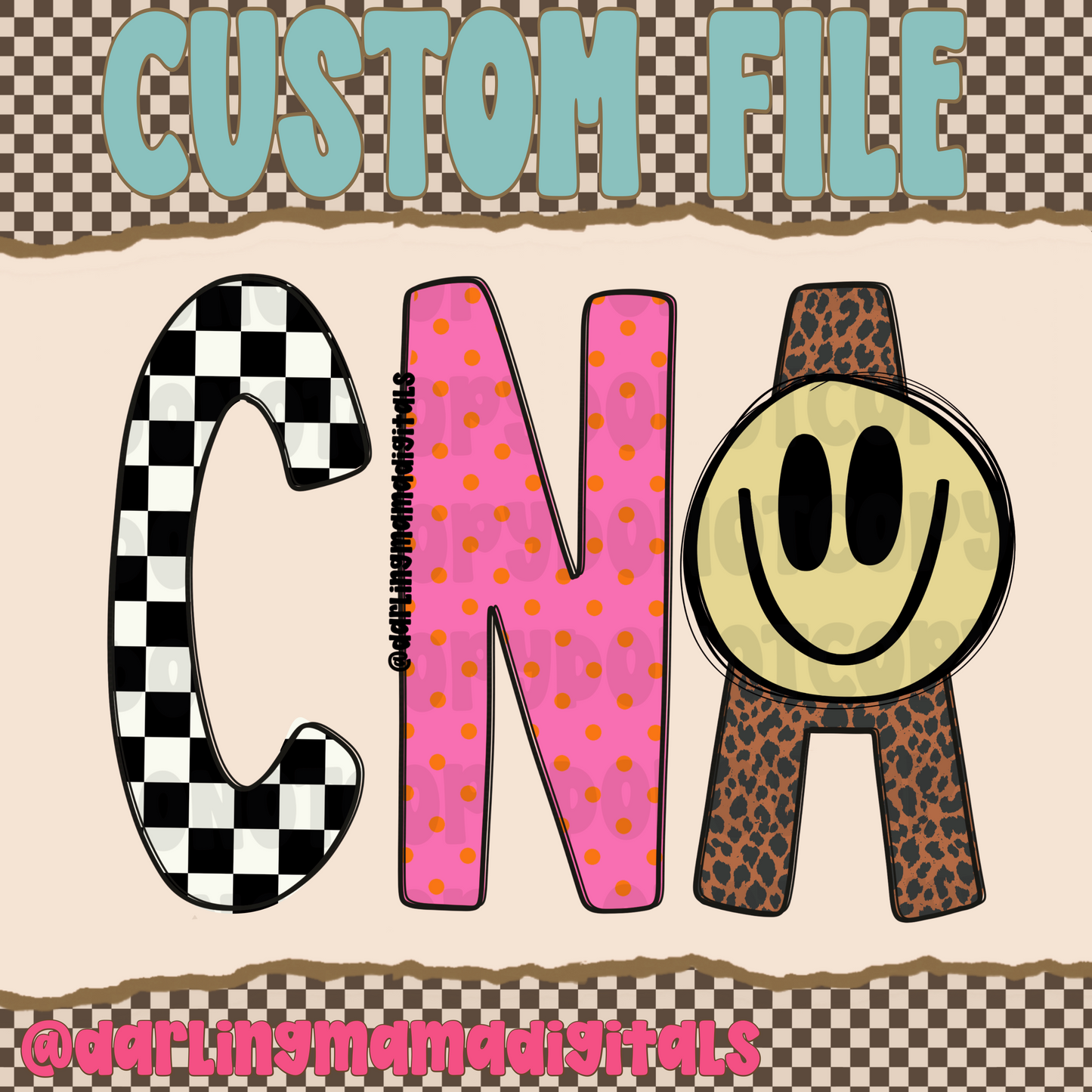 Custom smiley text