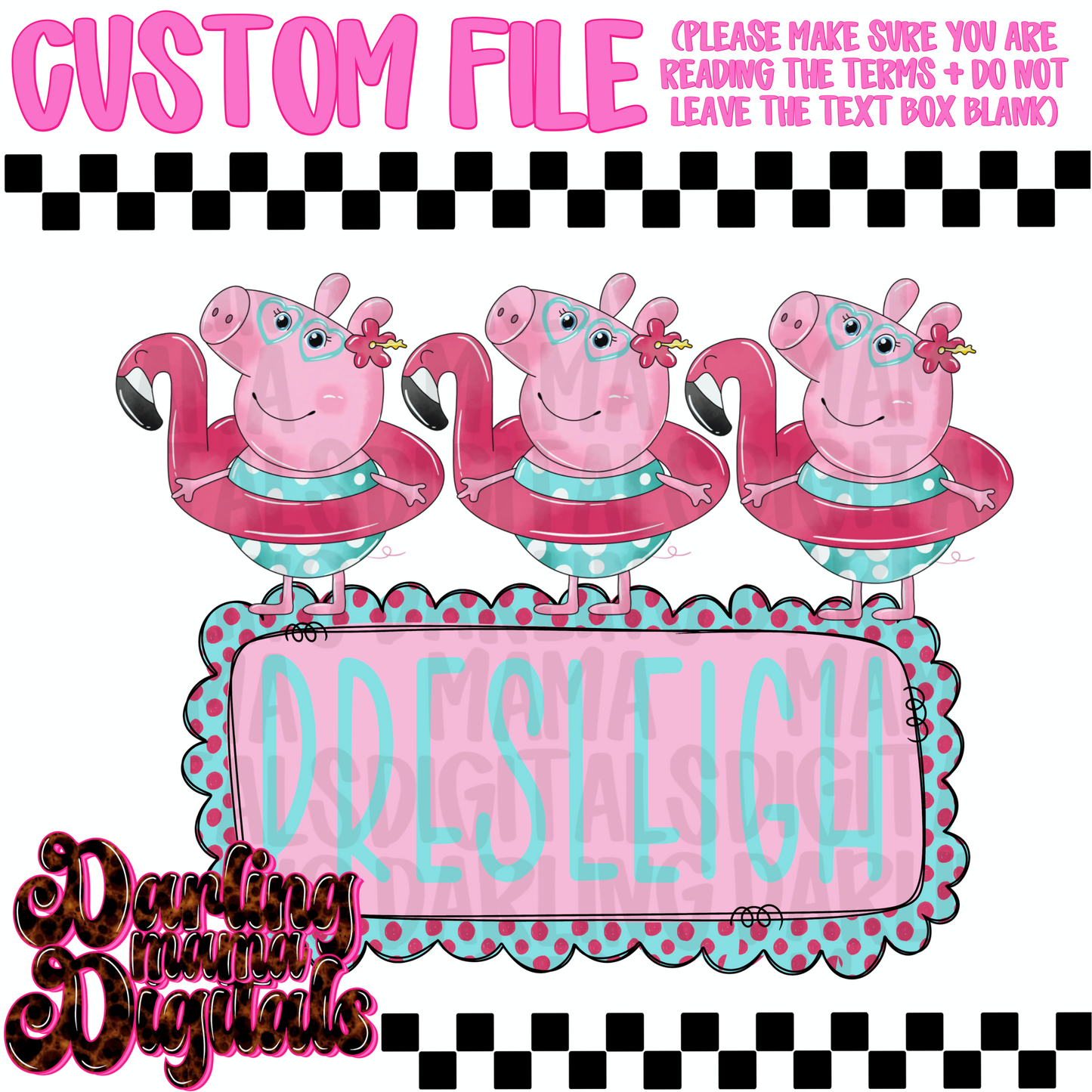 Custom summer pig