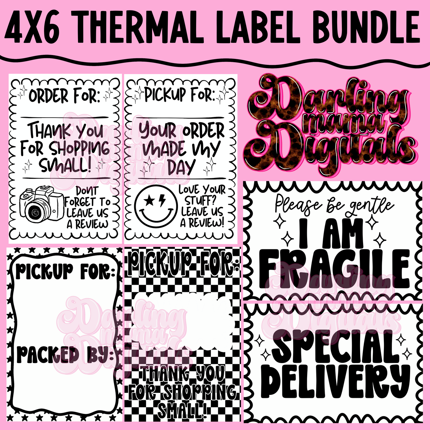 4x6 thermal label bundle