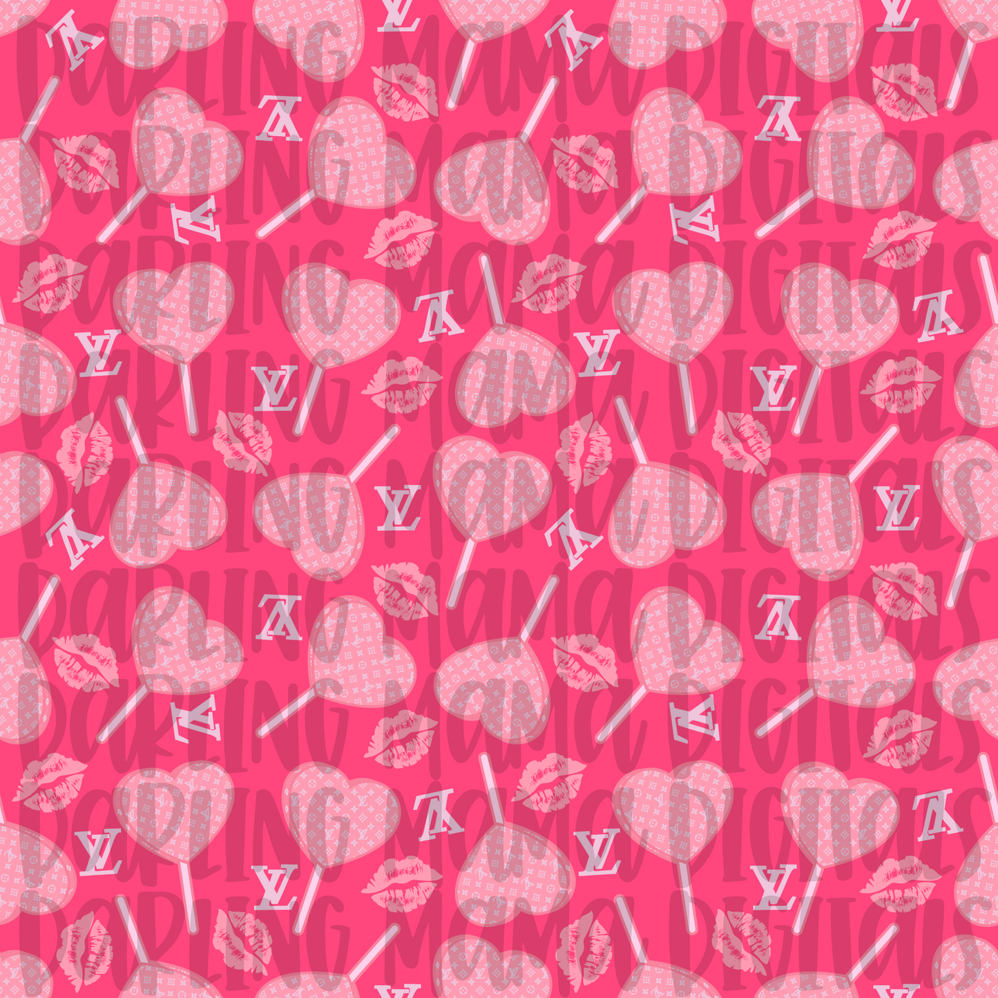 Boujee Valentine Heart Sucker Seamless File